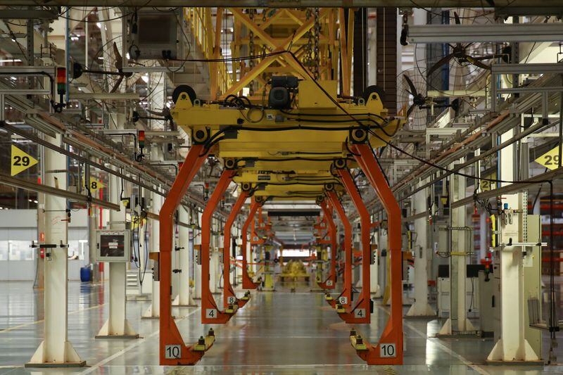 FOTO DE ARCHIVO: Una vista de la fábrica GWM durante el anuncio del inicio de las actividades para producir coches eléctricos e híbridos, en Iracemapolis, Brasil. 27 de abril, 2023. REUTERS/Carla Carniel/Archivo