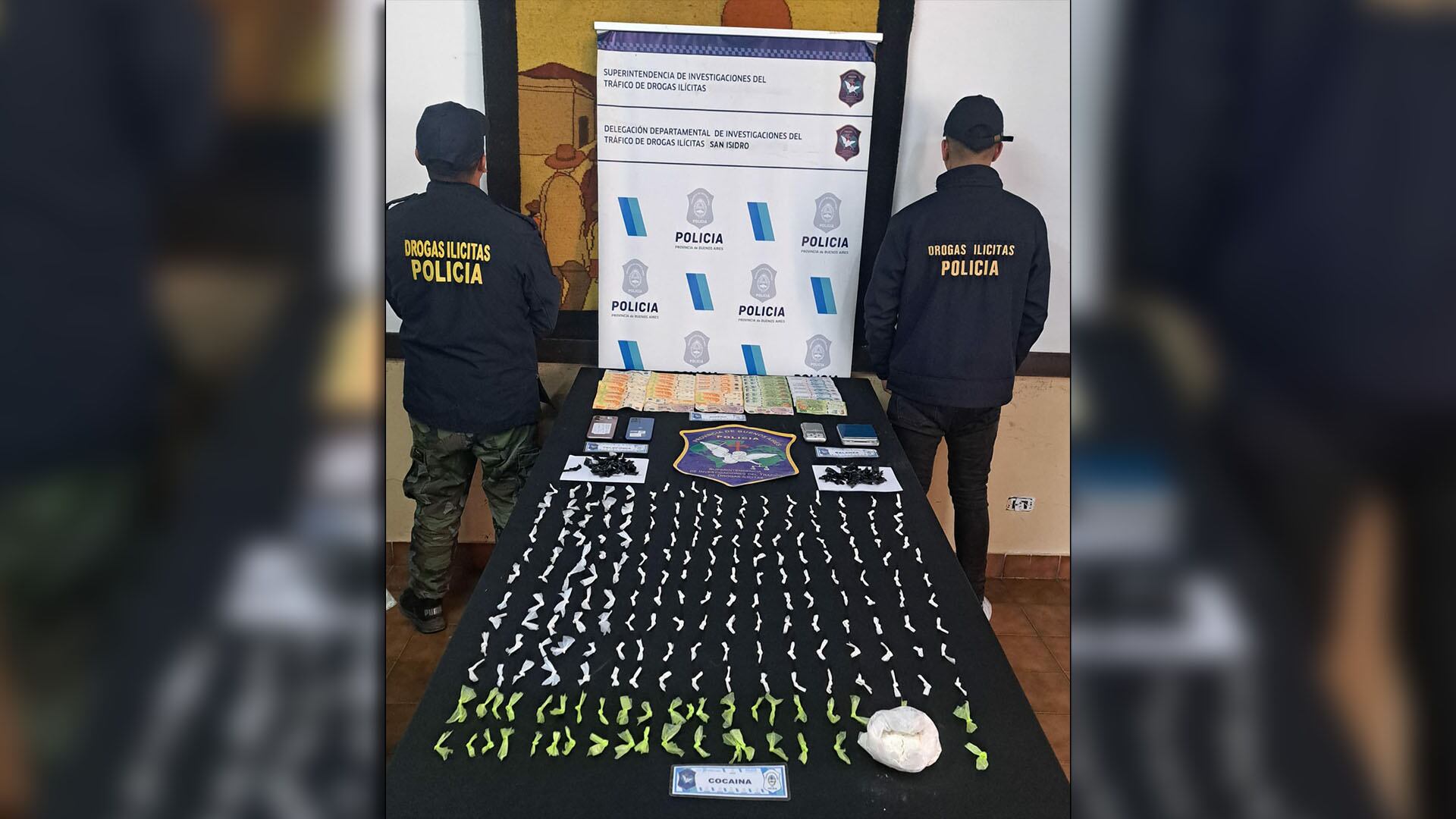 desbarataron uno de los principales puntos de venta minorista de cocaína en La Cava, san isidro