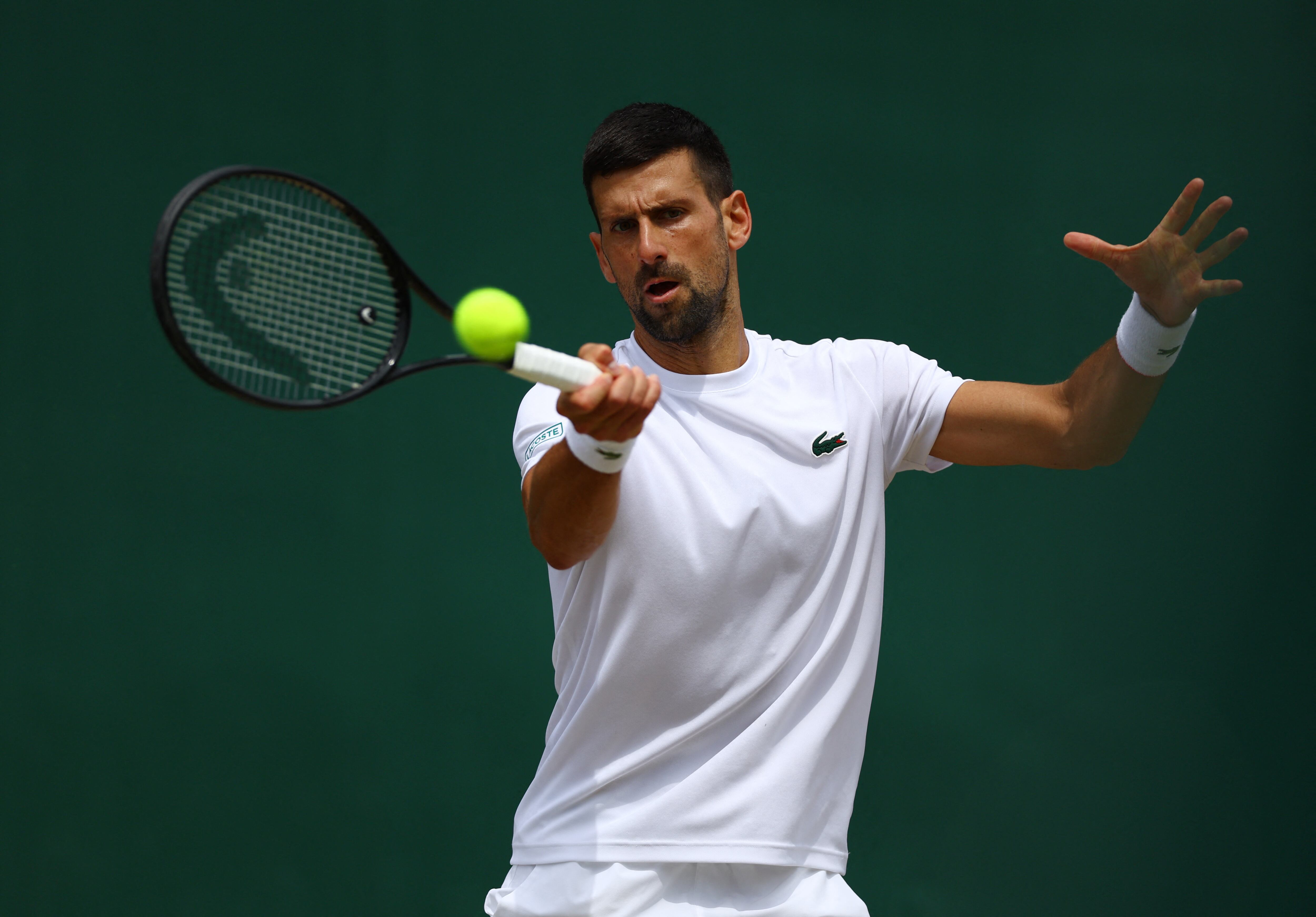 Novak Djokovic, en Wimbledon. (Matthew Childs/Reuters)