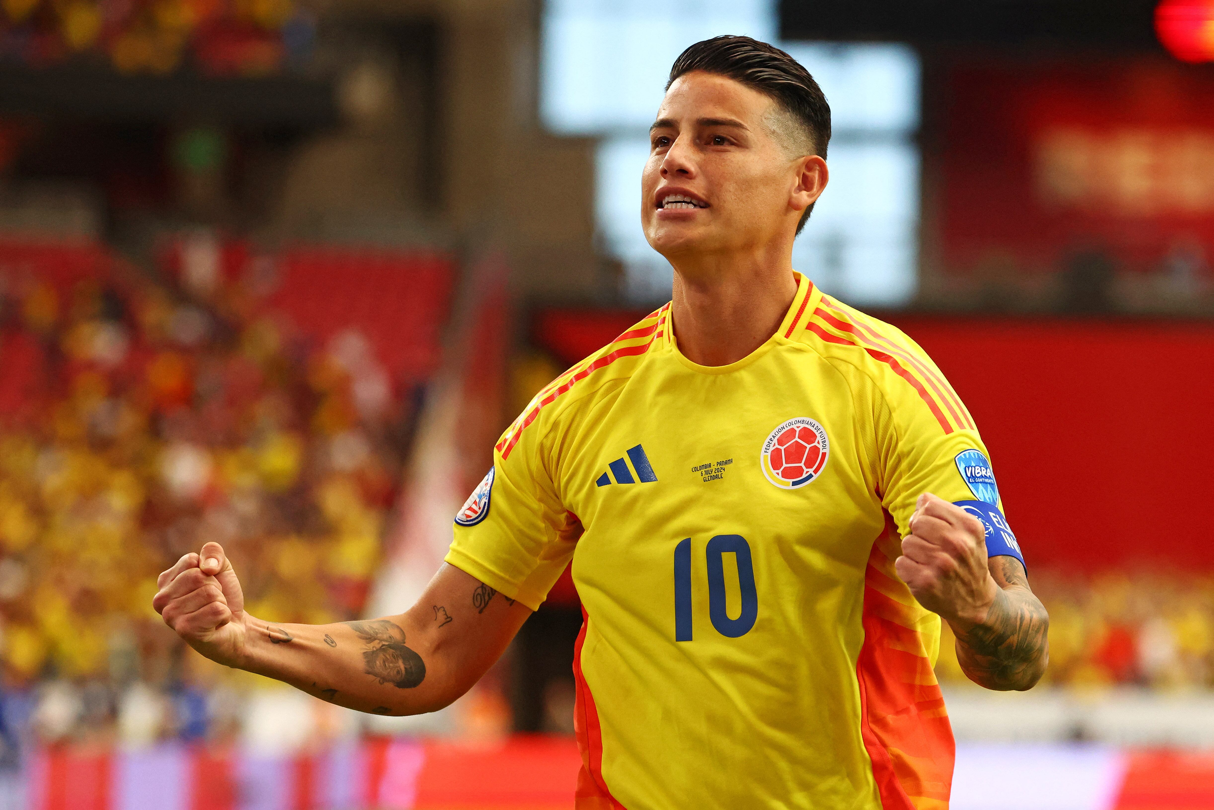 La presencia de James Rodríguez es fundamental para la selección Colombia, apuntan las IAs. Mandatory Credit: Mark J. Rebilas-USA TODAY Sports