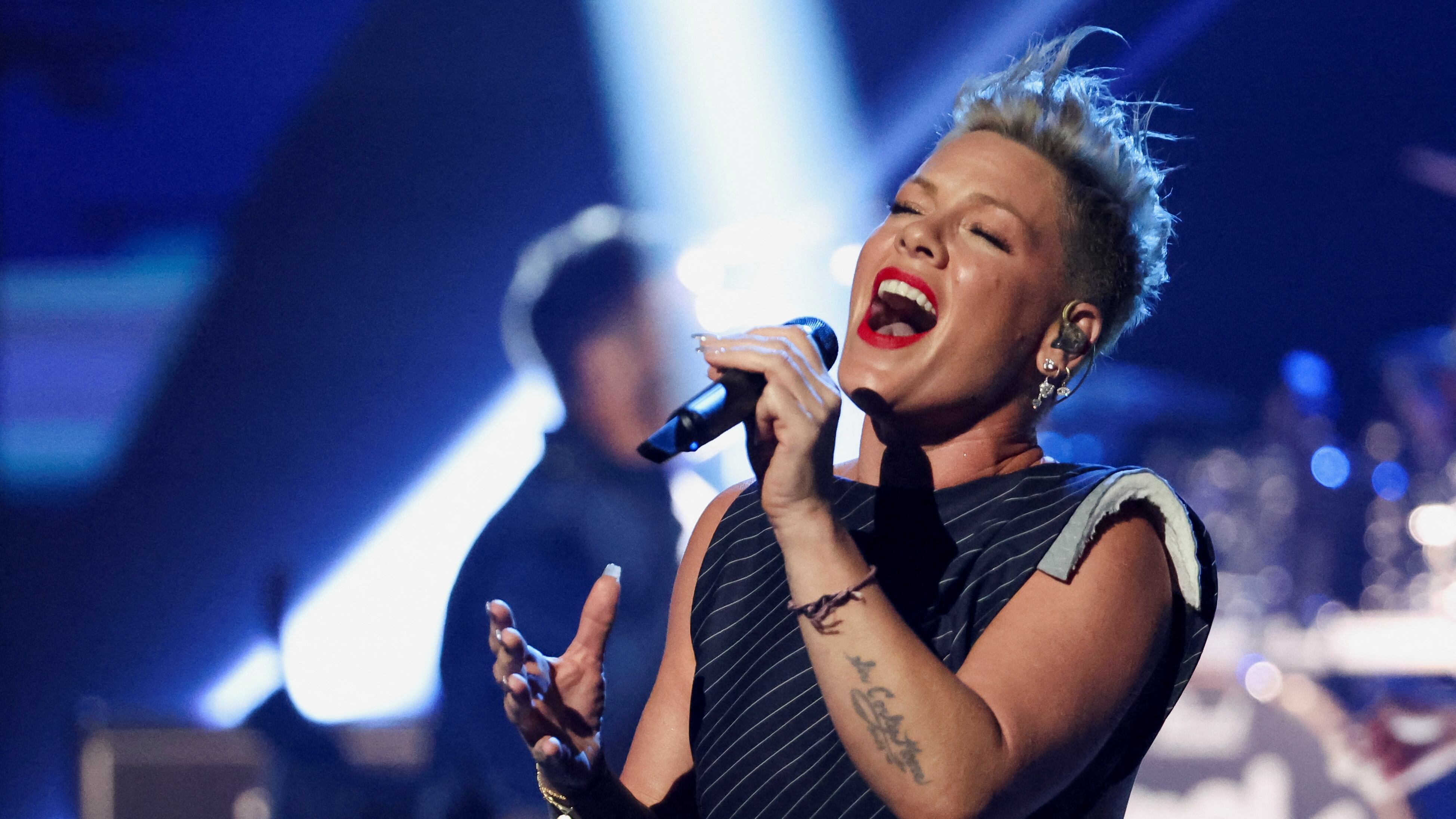 P!NK performs at the iHeartRadio Music Awards in Los Angeles, California, U.S. March 27, 2023. REUTERS/Mario Anzuoni