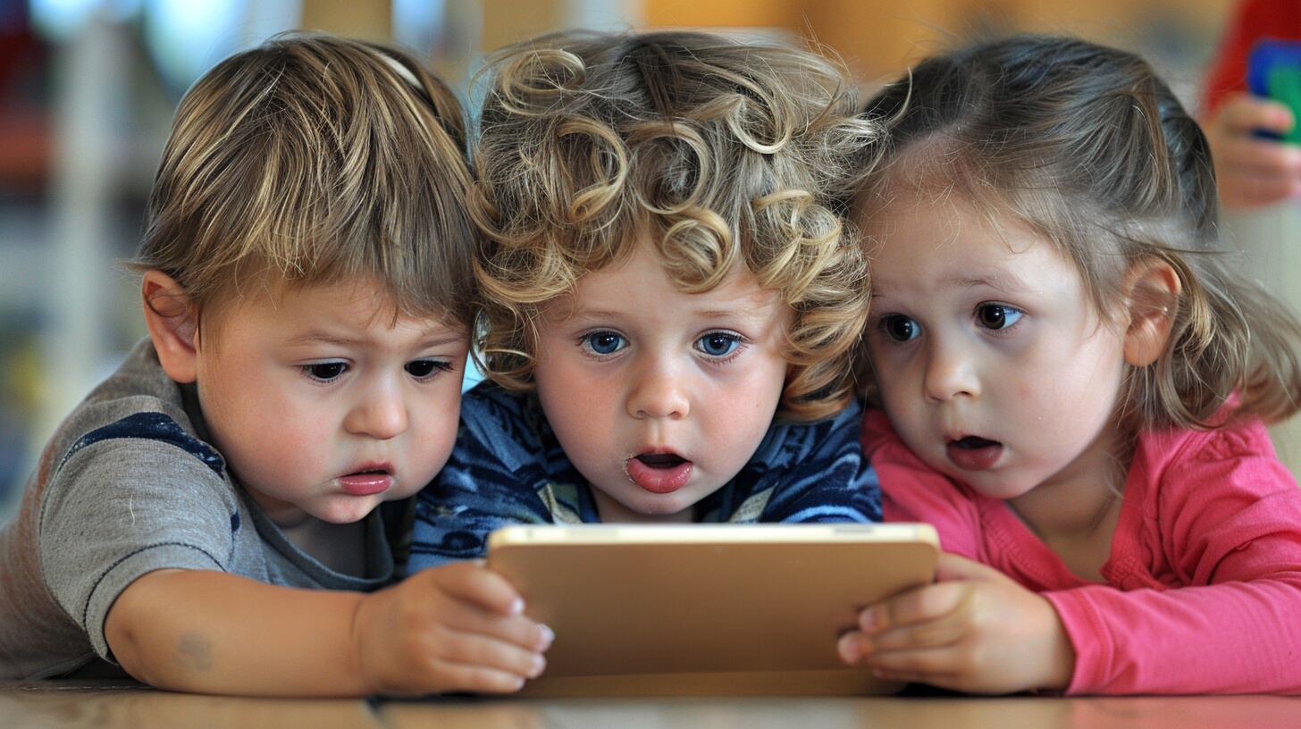 niños infantes juegan con una tablet (Imagen Ilustrativa Infobae)