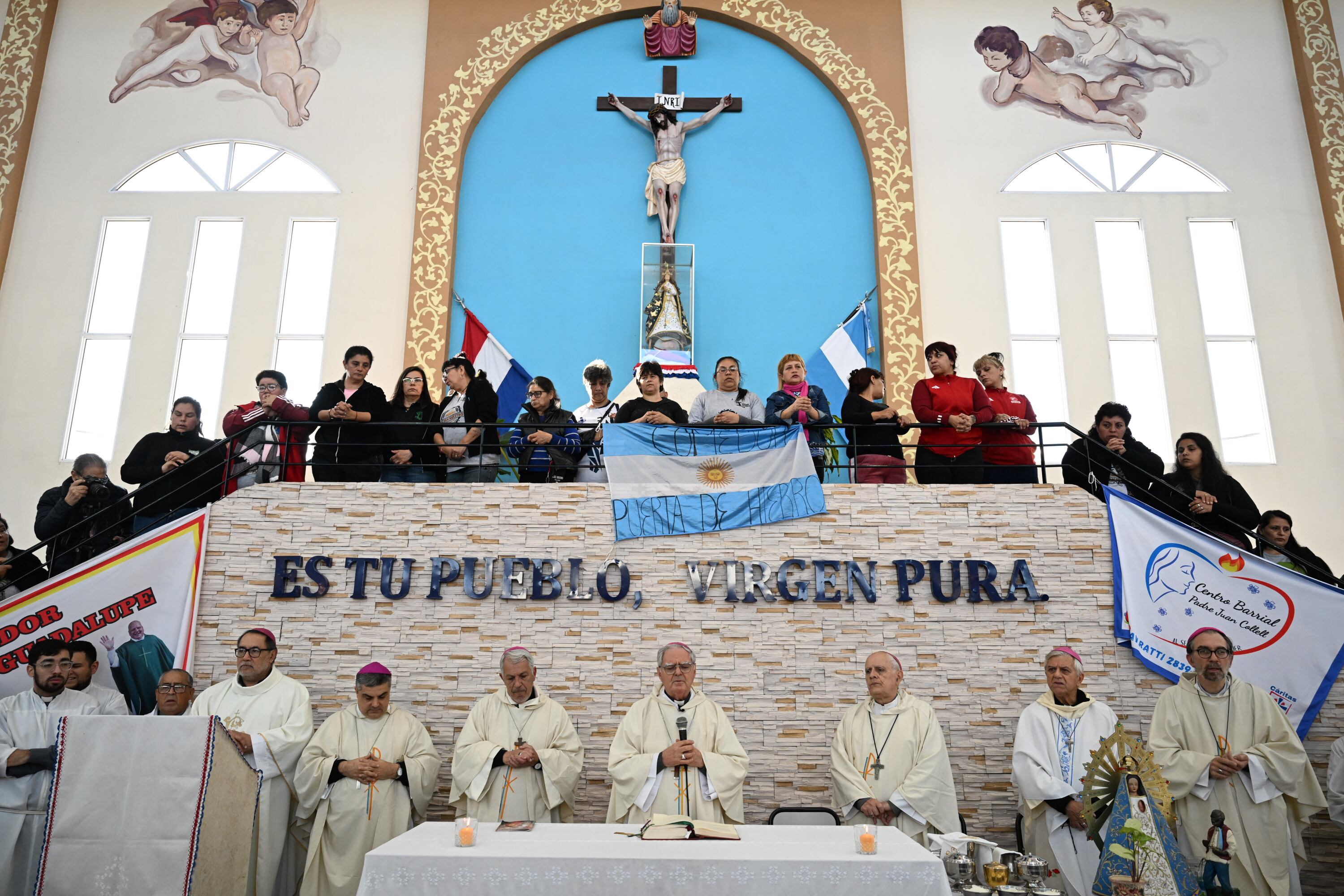 Misa por los comedores en el Santuario de la Virgen de Caacupé