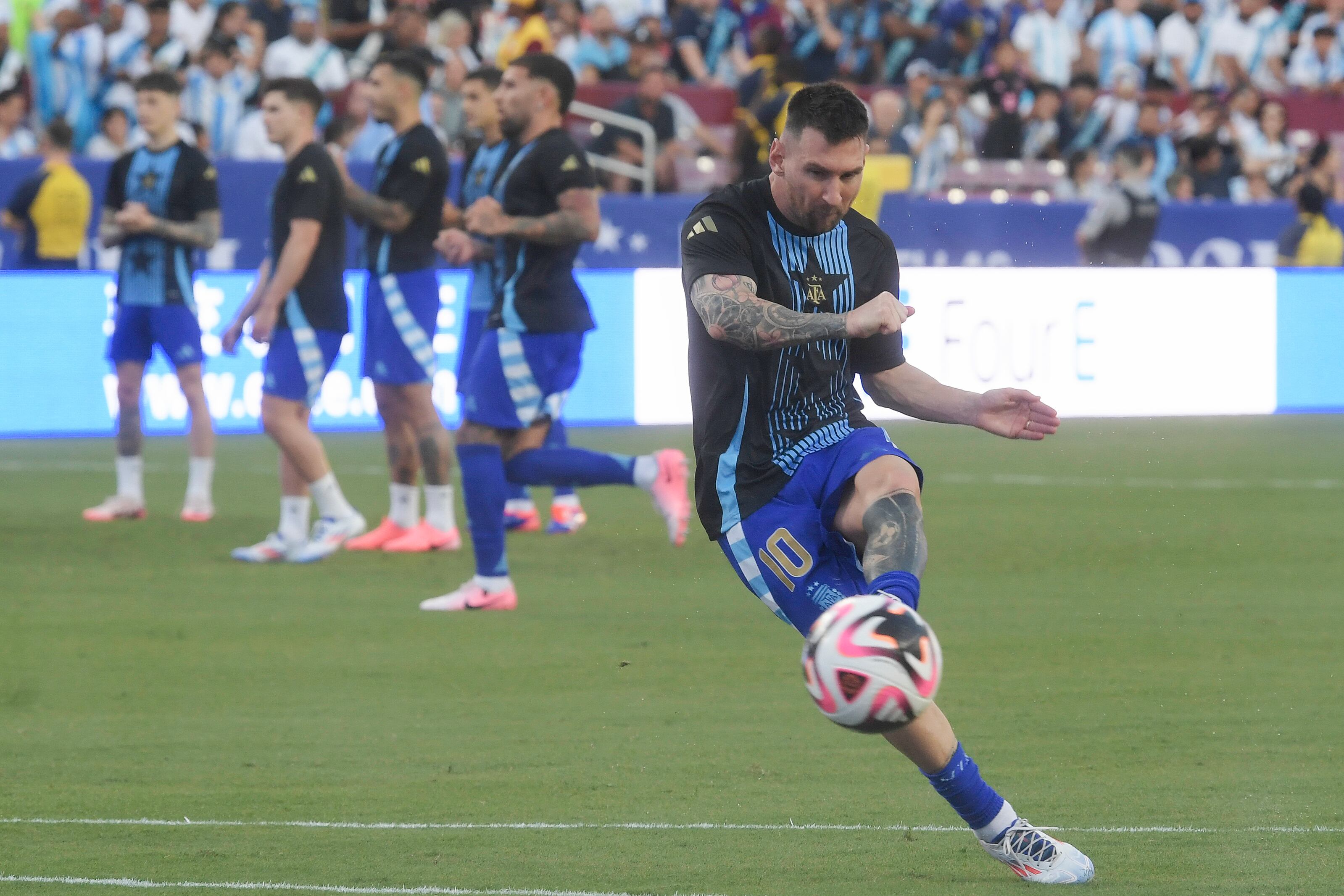 Lionel Messi, capitán y atacante estrella de la Selección Argentina (EFE/Lenin Nolly)
