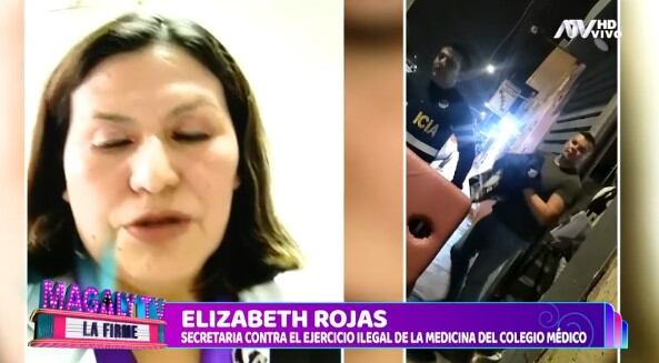 Steve Díaz, el ‘Doctor de las Estrellas’, fue arrestado en Chiclayo por ejercicio ilegal de la medicina. (Captura: Magaly TV La Firme)