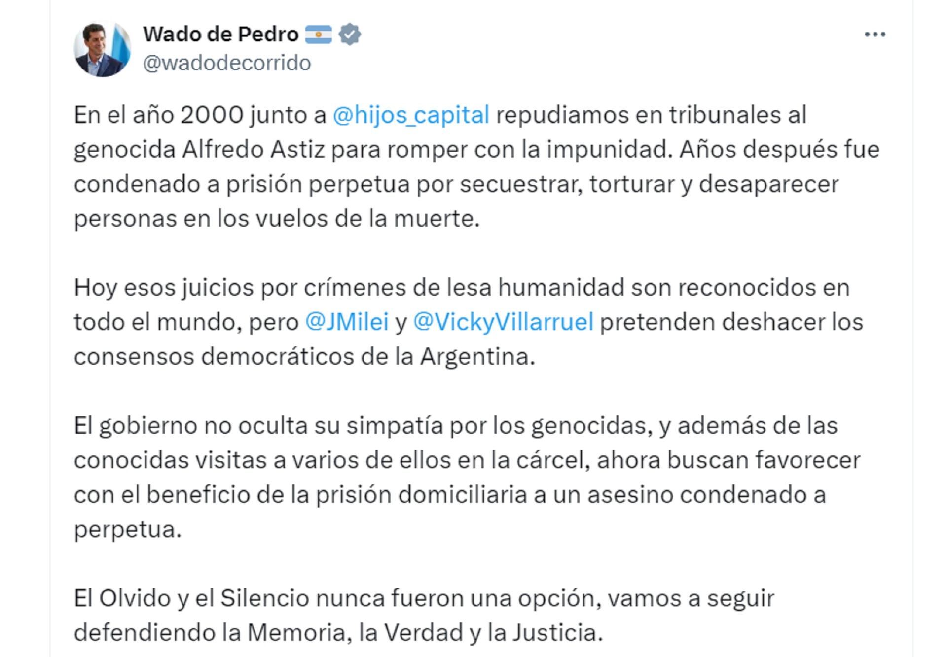 Wado de Pedro Alfredo Astiz