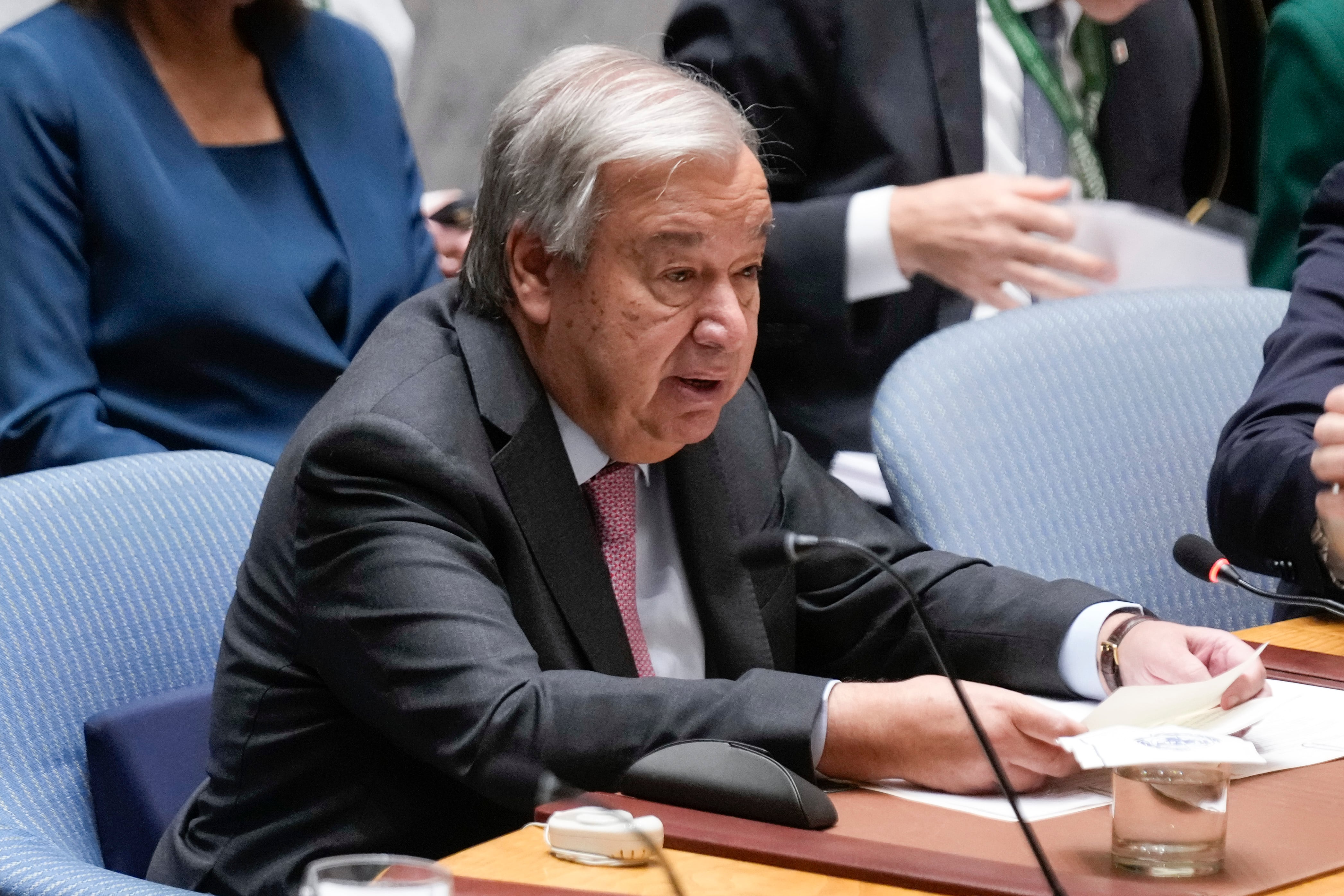 El secretario general de Naciones Unidas António Guterres. (AP Foto/Seth Wenig)