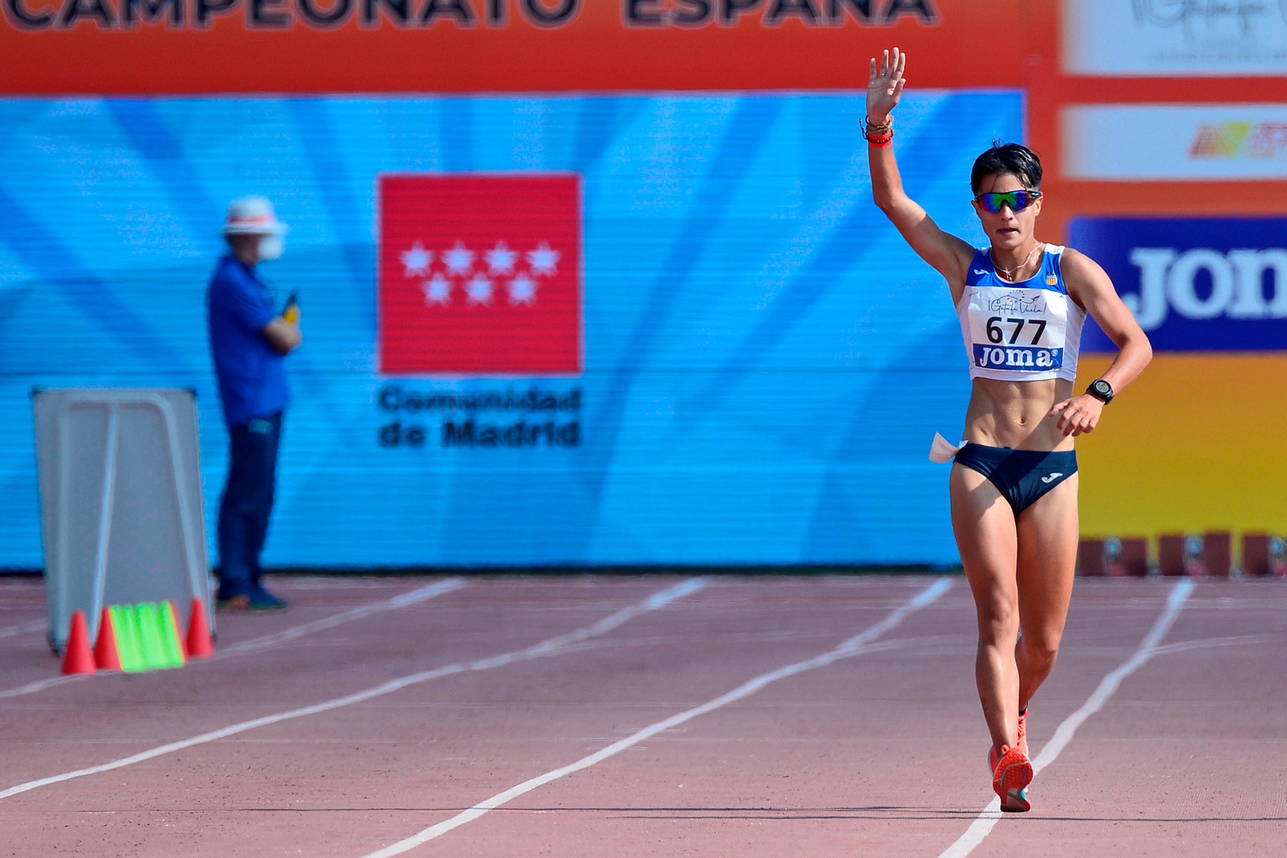 La atleta María Pérez. (Víctor Lerena/EFE)
