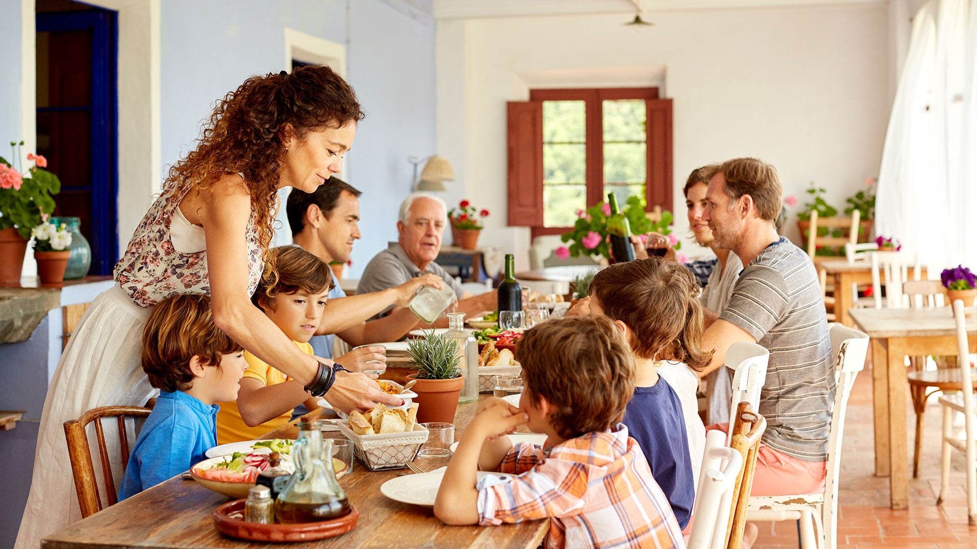 almuerzo familia