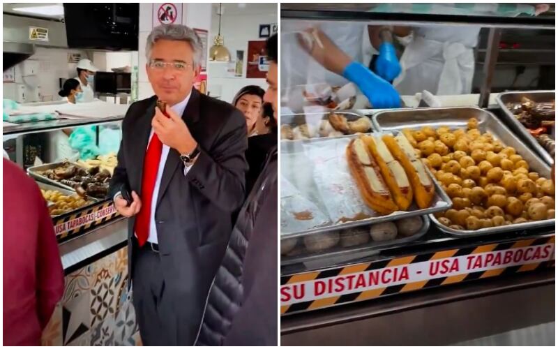 Enrique Gómez visitó local de Doña Segunda