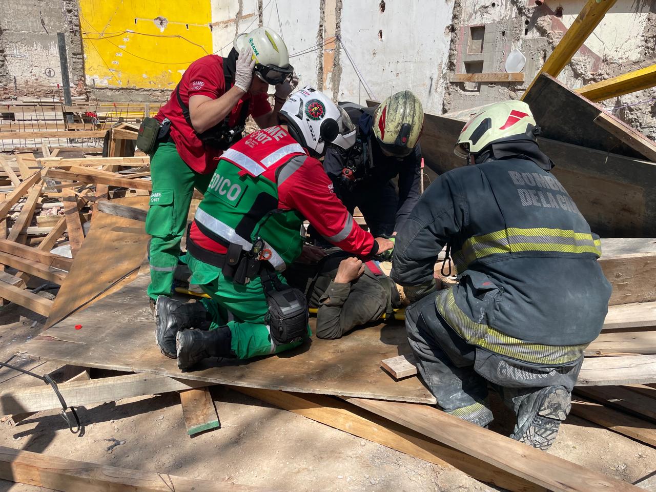 Se derrumbó otra obra en Palermo