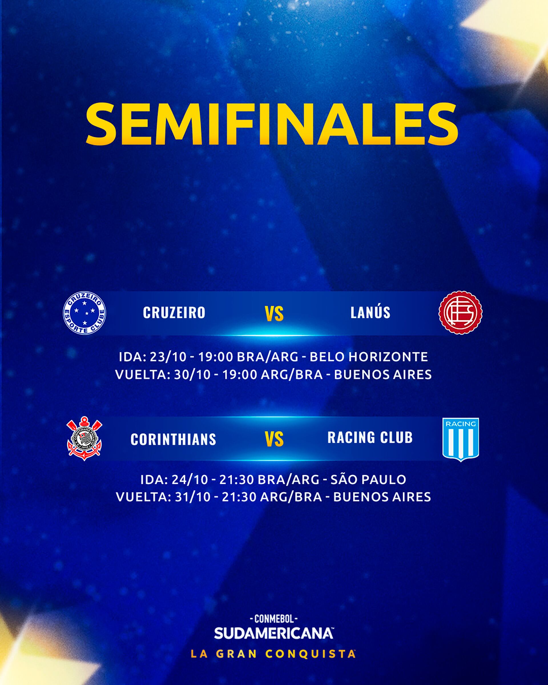 llaves de semifinales de Copa sudamericana