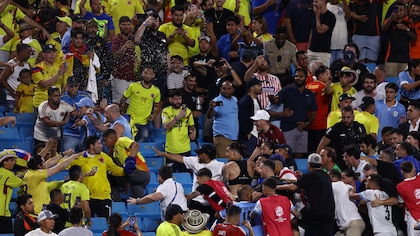 La agresión de dirigentes uruguayos a hinchas de Colombia tras la victoria Tricolor en la Copa América