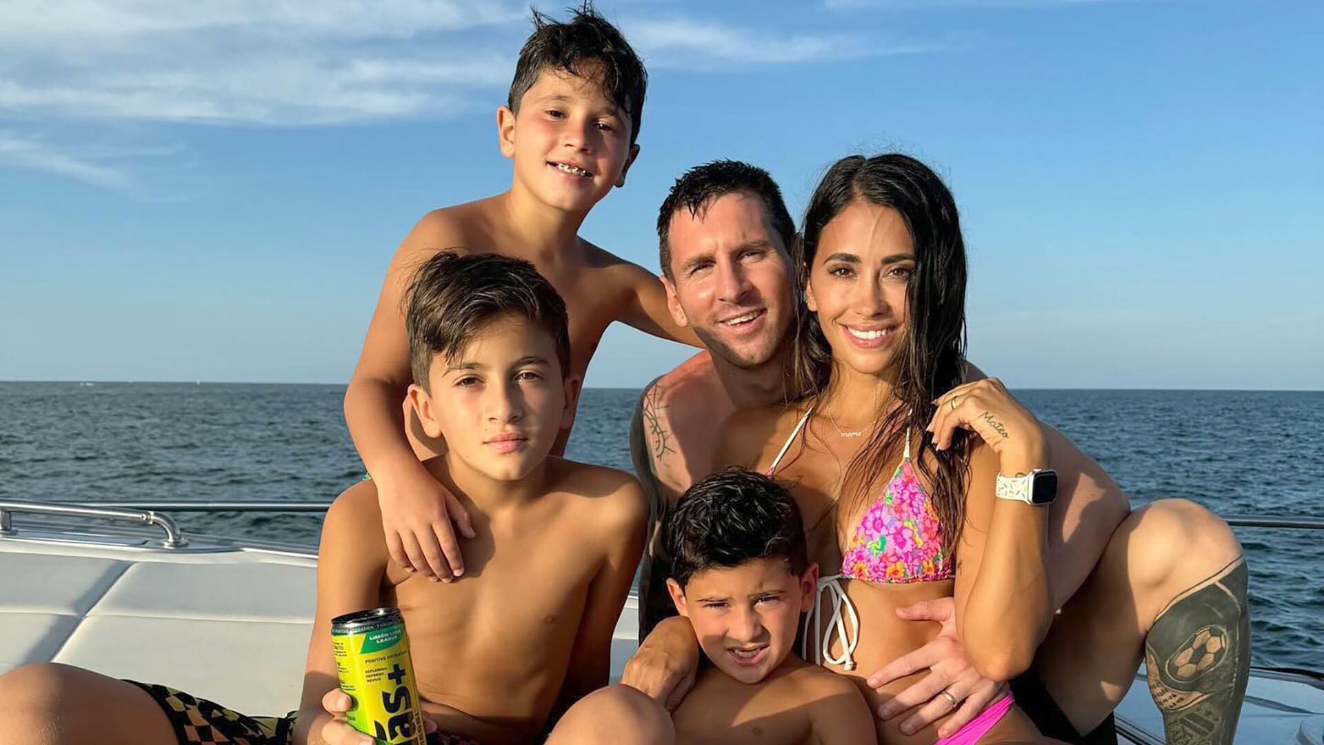 Vacaciones de Lionel Messi con su familia portada