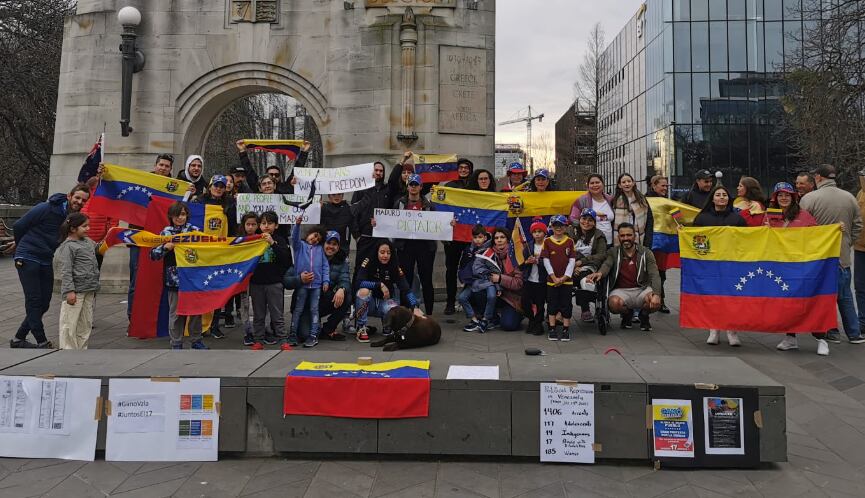 Protesta mundial: cientos de venezolanos en Australia y Nueva Zelanda alzaron su voz contra el fraude electoral de Maduro