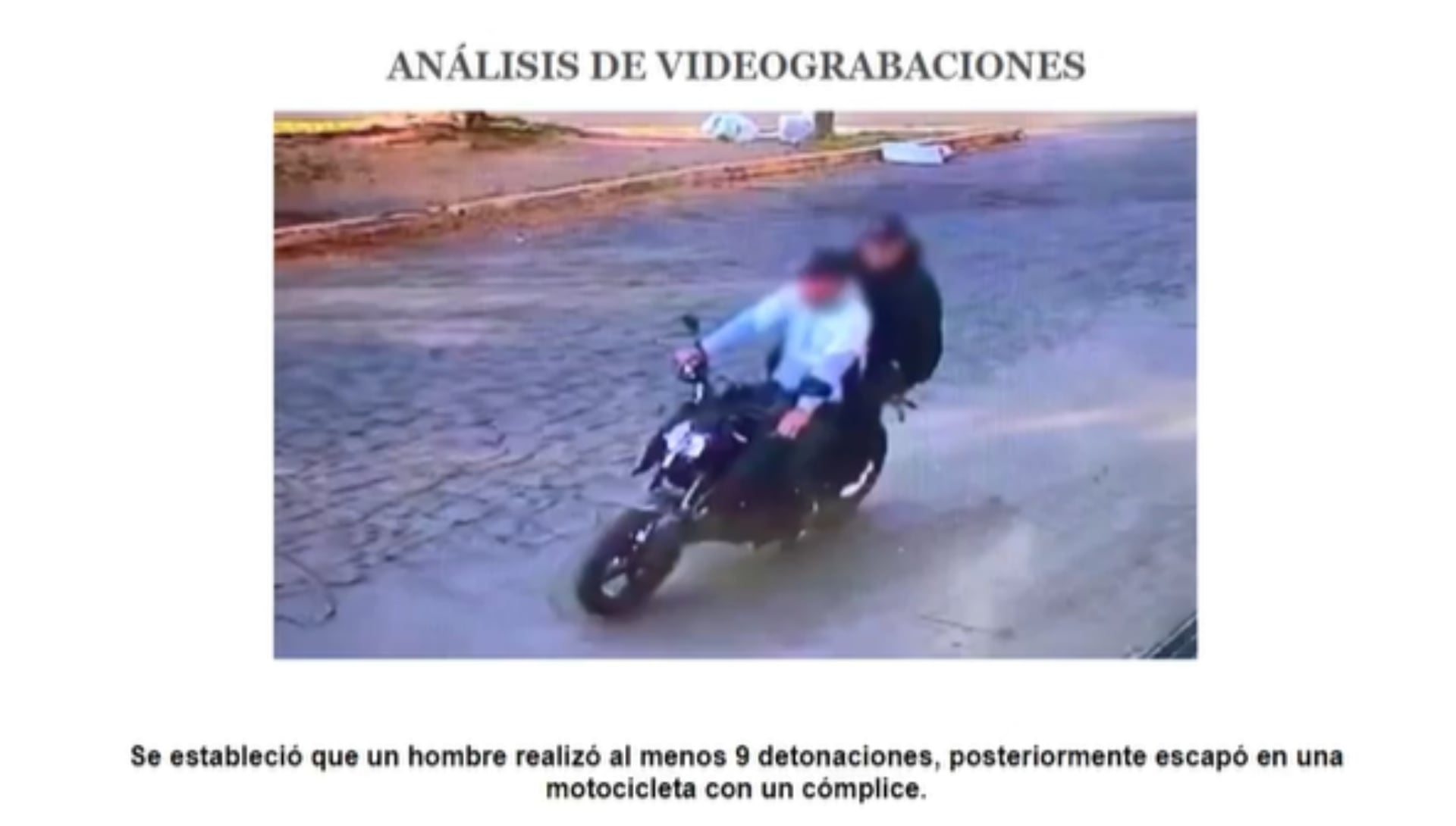 Los atacantes huyeron a bordo de una motocicleta. (Fiscalía de Puebla)