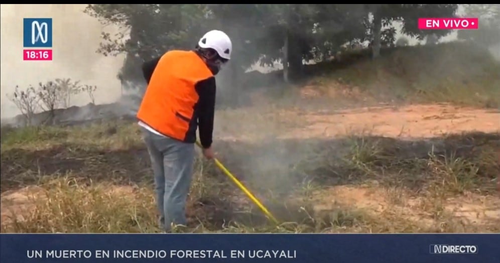 Incendios forestales cobran nueva víctima: Hombre en Ucayali pierde la vida intentando sofocar las llamas. (Canal N)