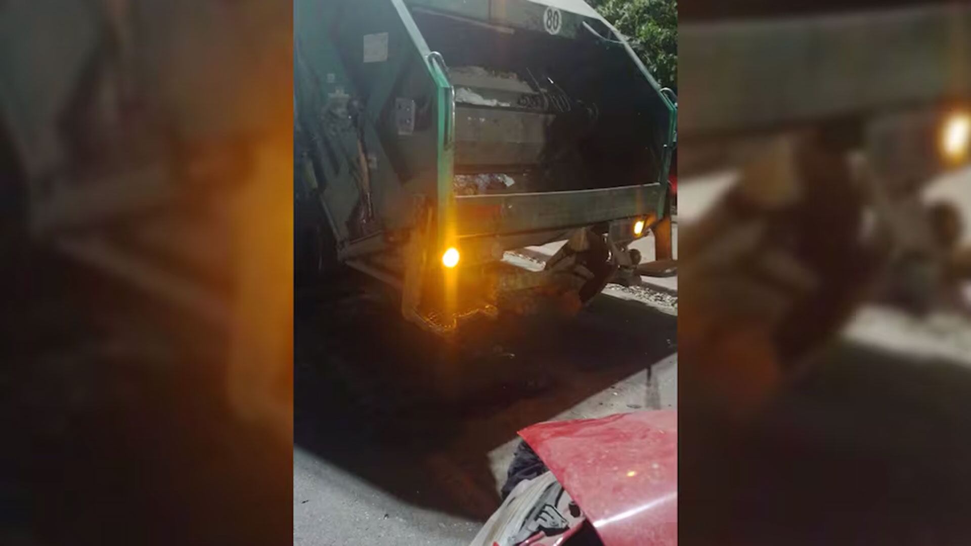 amputaron una pierna al recolector de residuos herido luego de que un auto chocó al camión