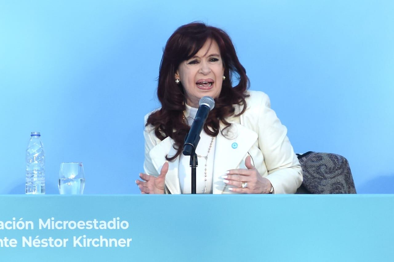 Cristina Fernández de Kirchner inauguración del microestadio “Presidente Néstor Kirchner”