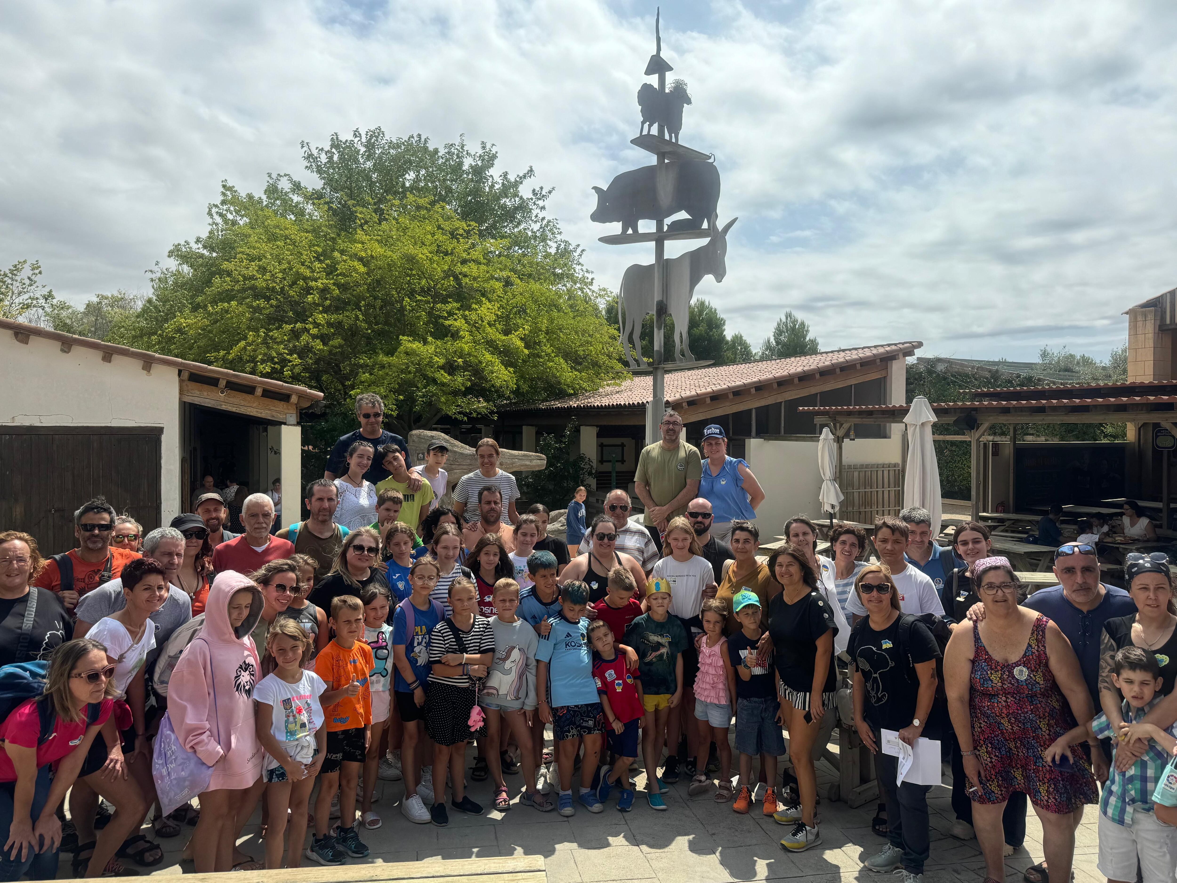 Las familias participantes en el Programa Extraordinario de Respiro de la Asociación Chernóbil elkartea (José Luis Martínez)