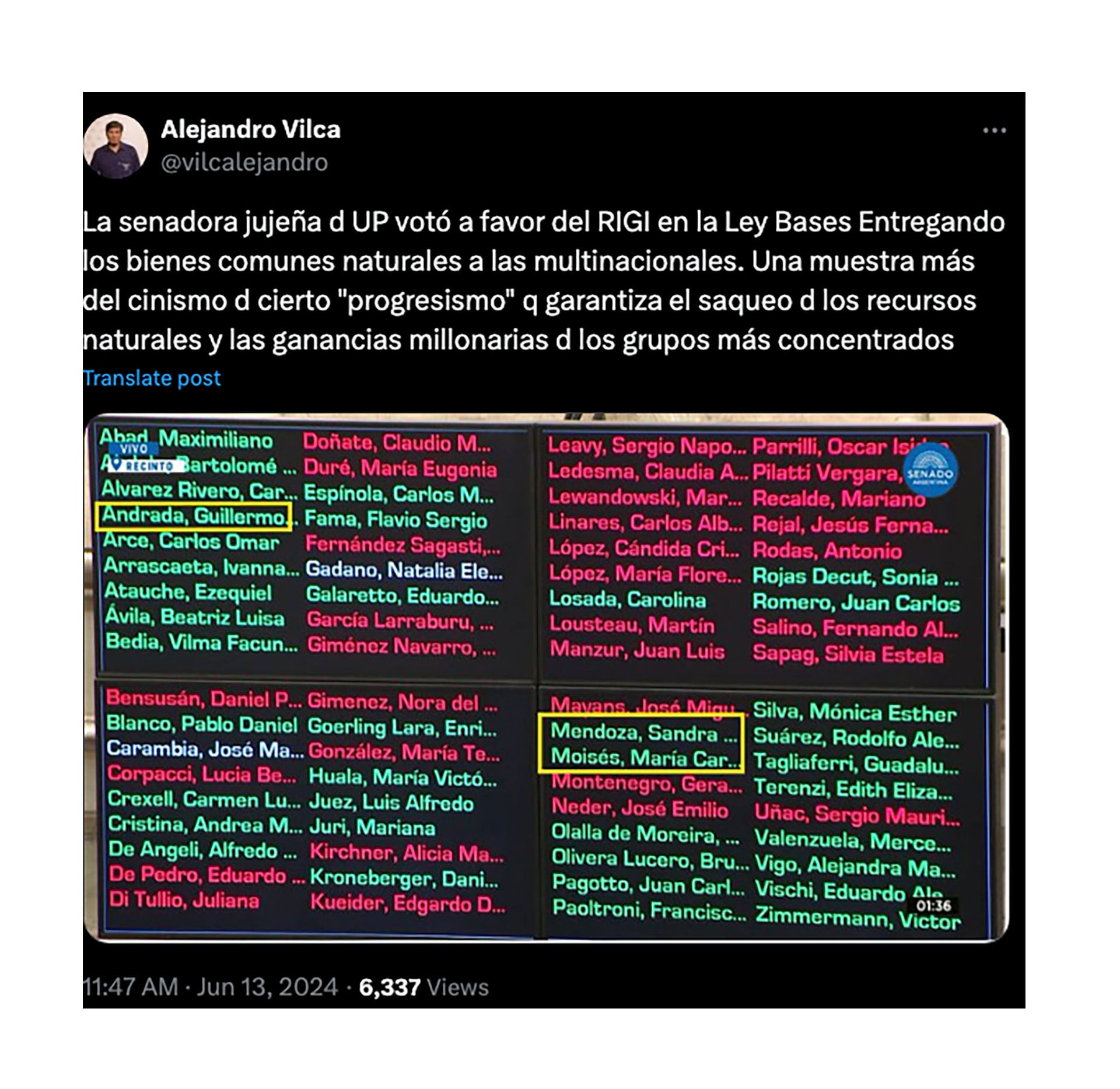 Ley Bases: revuelo en Unión por la Patria por tres senadores que votaron a favor del RIGI