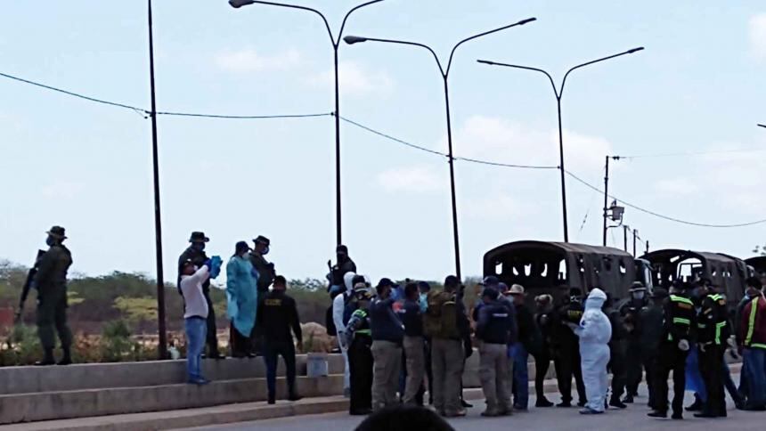 Venezolanos en Paraguachón La Guajira