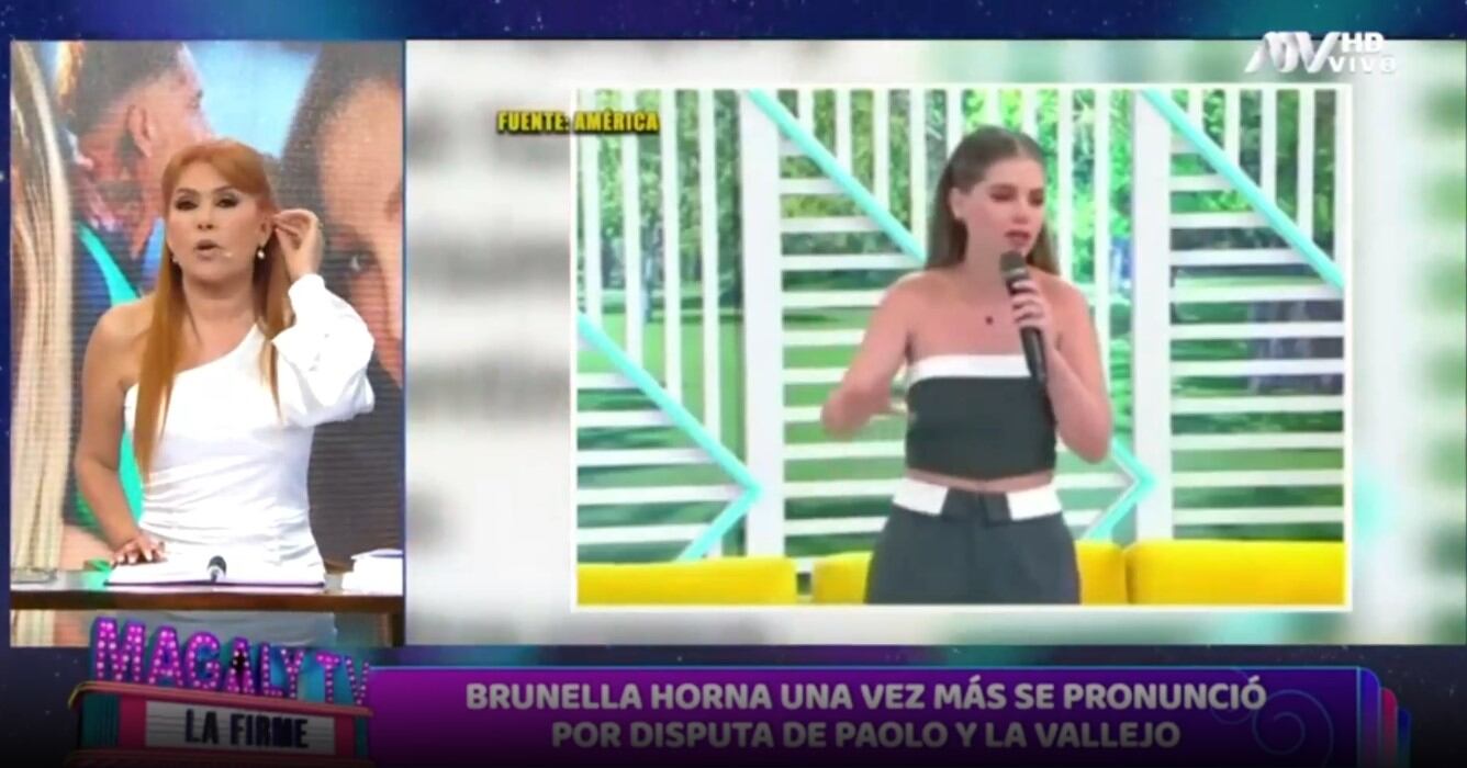 Magaly Medina destruye a Brunella Horna por decir que habla de actualidad. (Captura: Magaly TV La Firme)