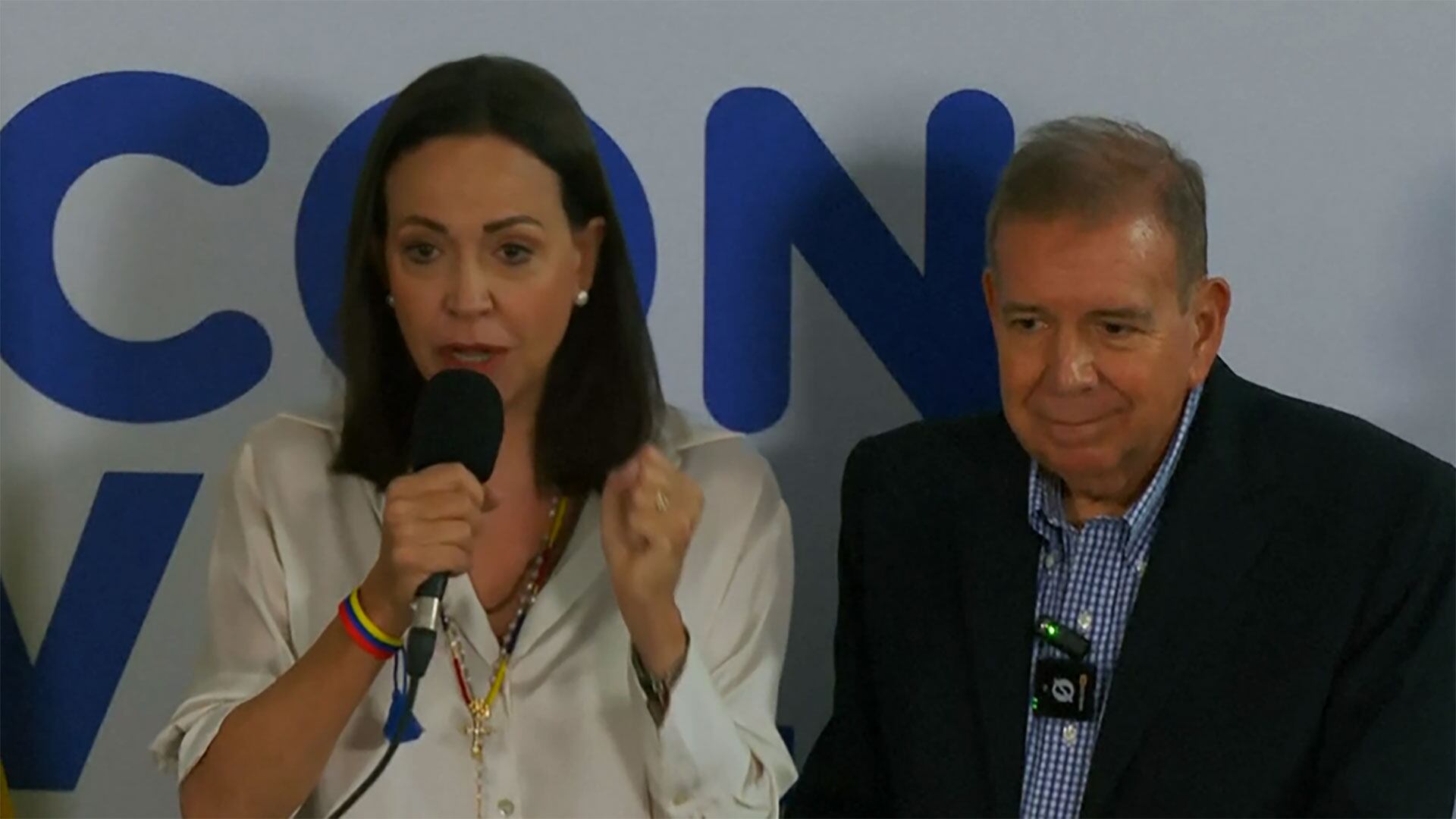 María Corina Machado y Edmundo González