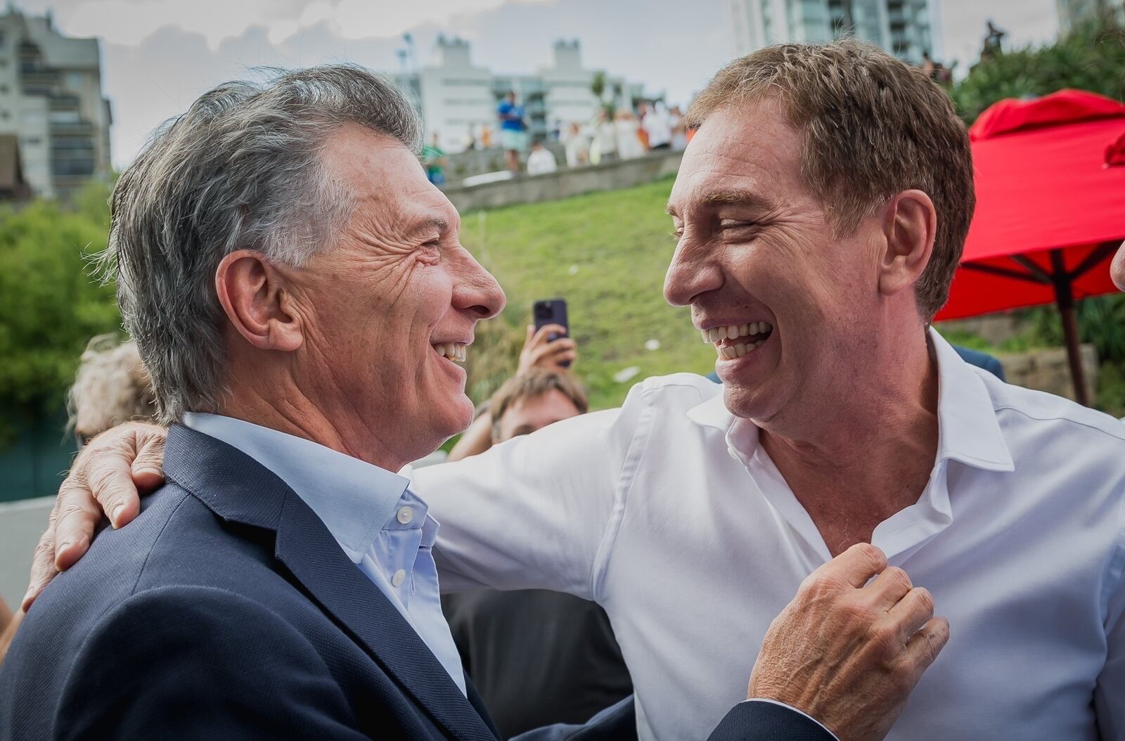 Mauricio Macri y Diego Santilli