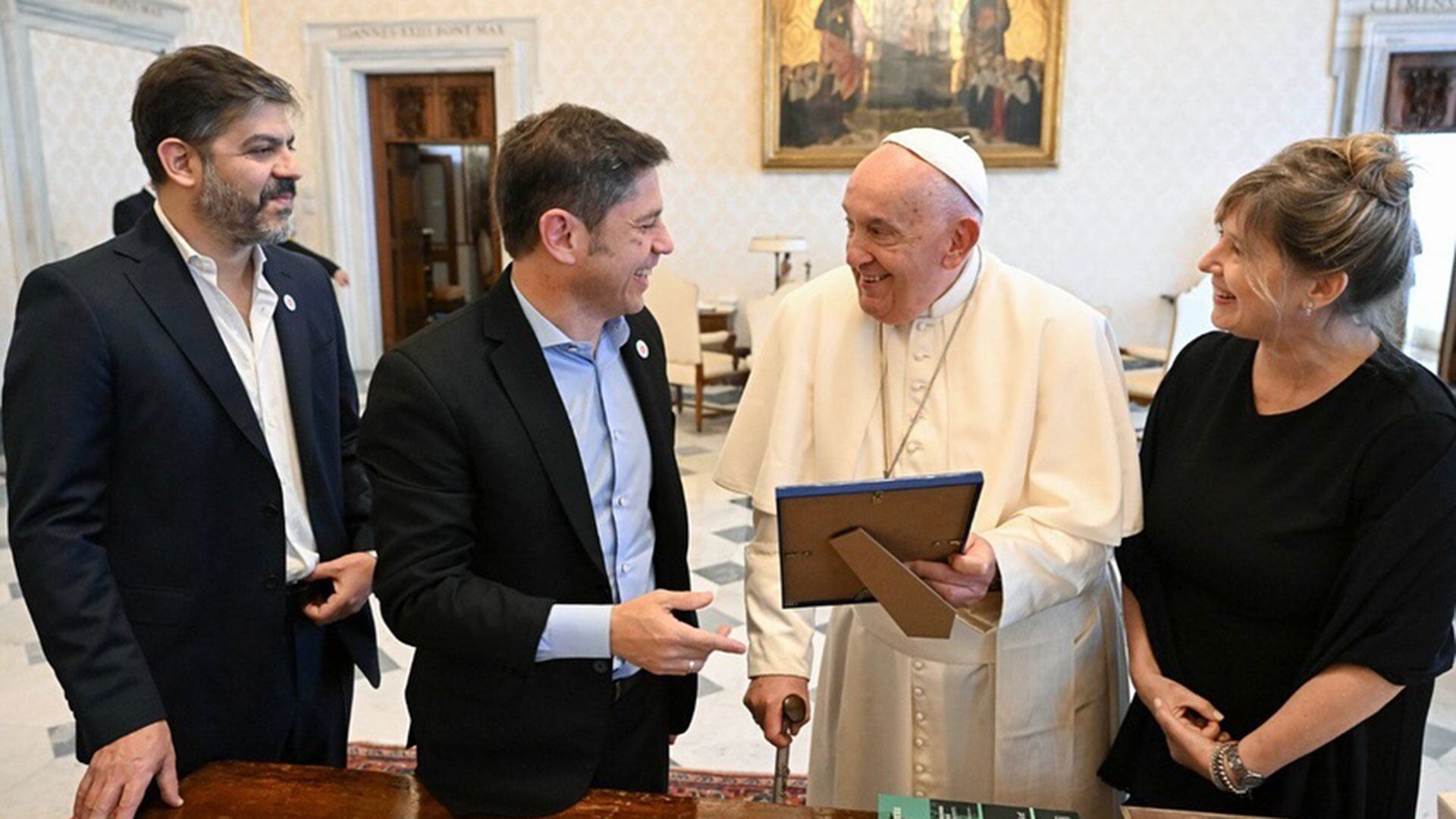 Axel Kicillof en el Vaticano