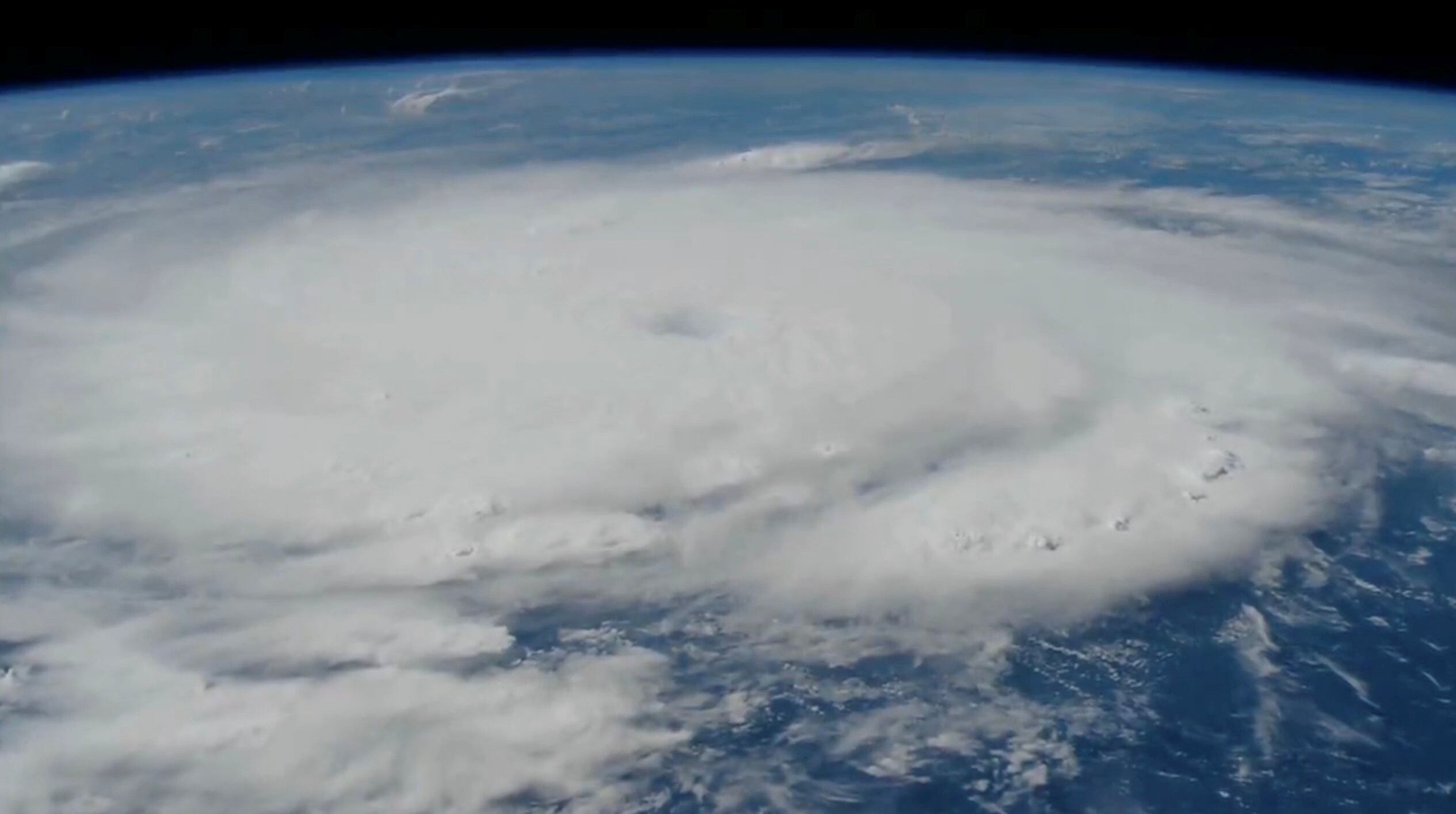 Así luce el poderoso Huracán Beryl desde el espacio. (International Space Station via X/Handout via REUTERS)