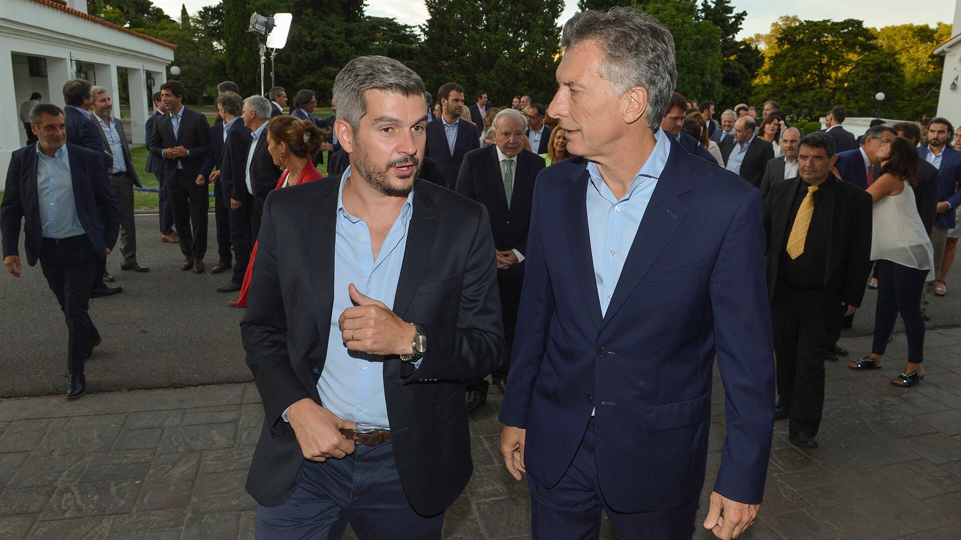 Marcos Peña y Mauricio Macri