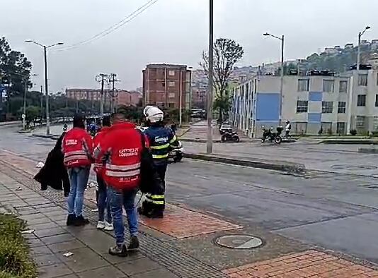 Los manifestantes se dispersaron de la vía y se logró recuperar la movilidad - crédito @BogotaTransito/X