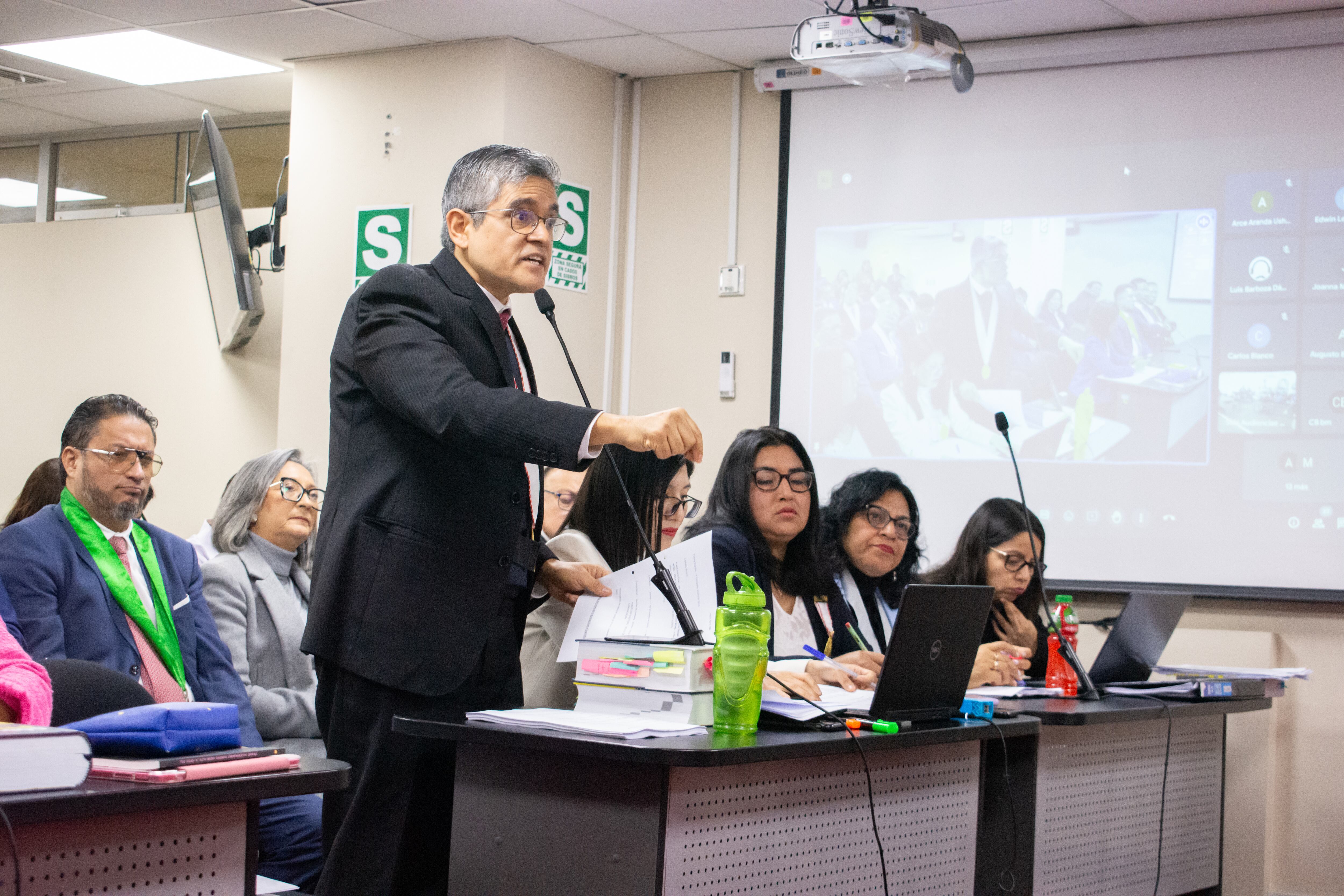 José Domingo Pérez continúa con los alegatos iniciales en el juicio oral contra Keiko Fujimori. Poder Judicial