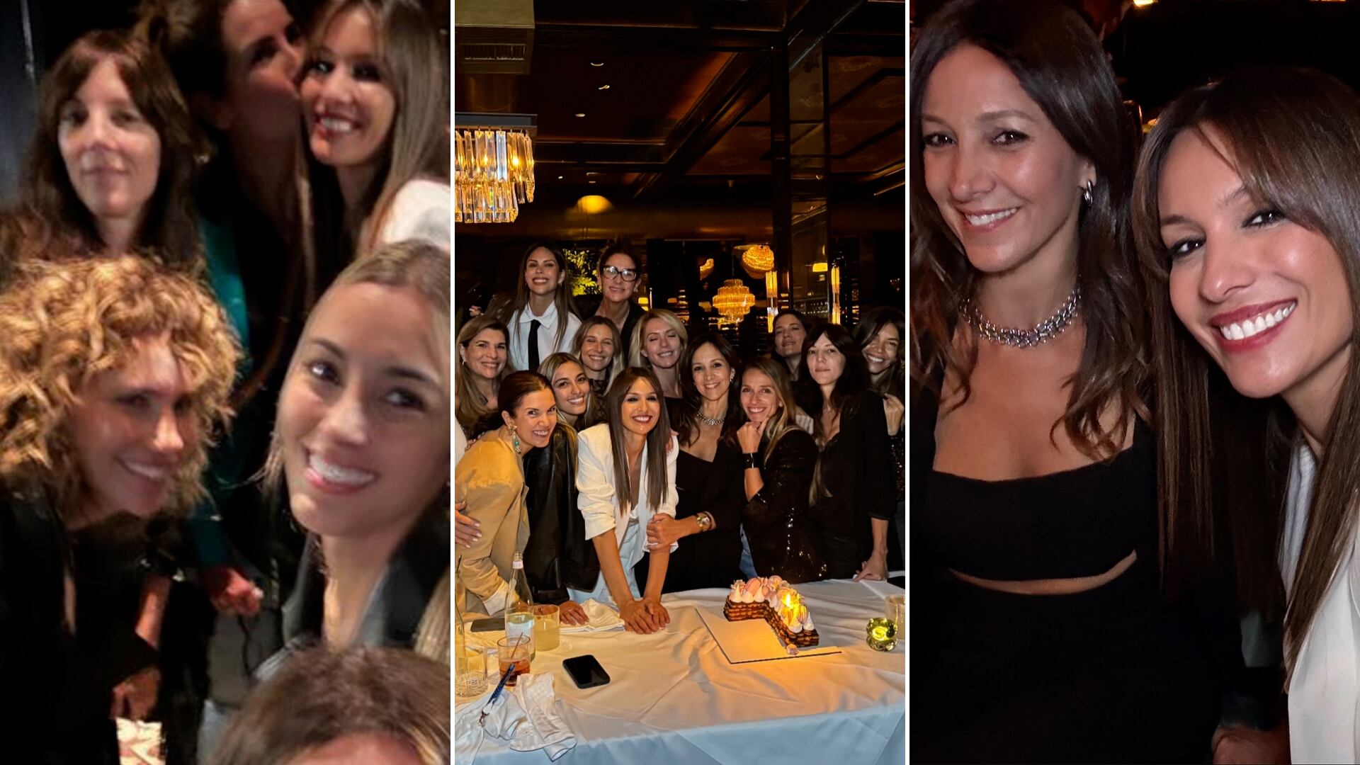 En medio de los rumores de crisis, Pampita celebró el cumplaños de la madrina de Anita