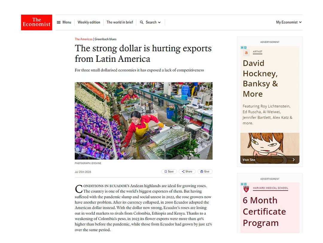 The Economist - Dolarización - Advertencia