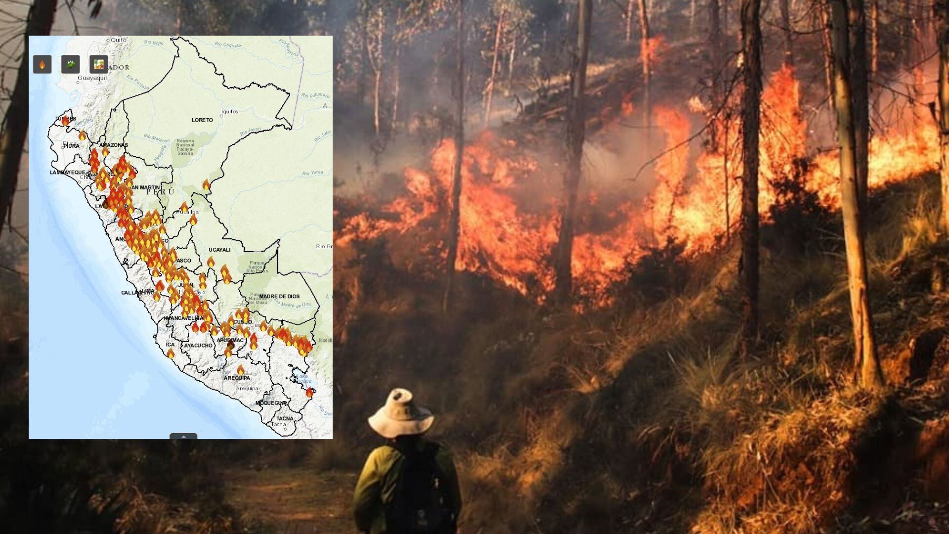 Incendios forestales en Perú