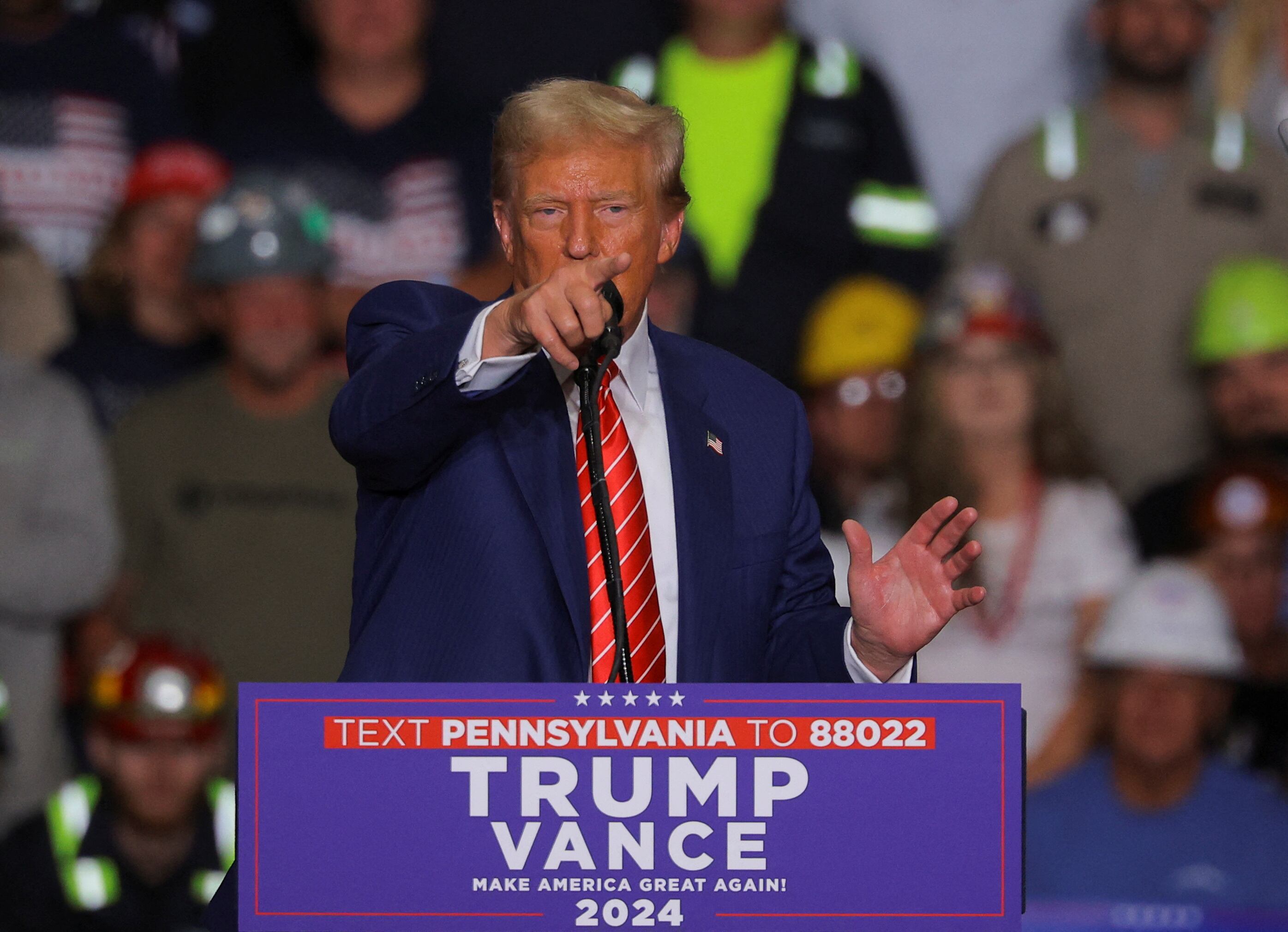 Donald Trump en un acto de campaña (REUTERS/Brian Snyder)