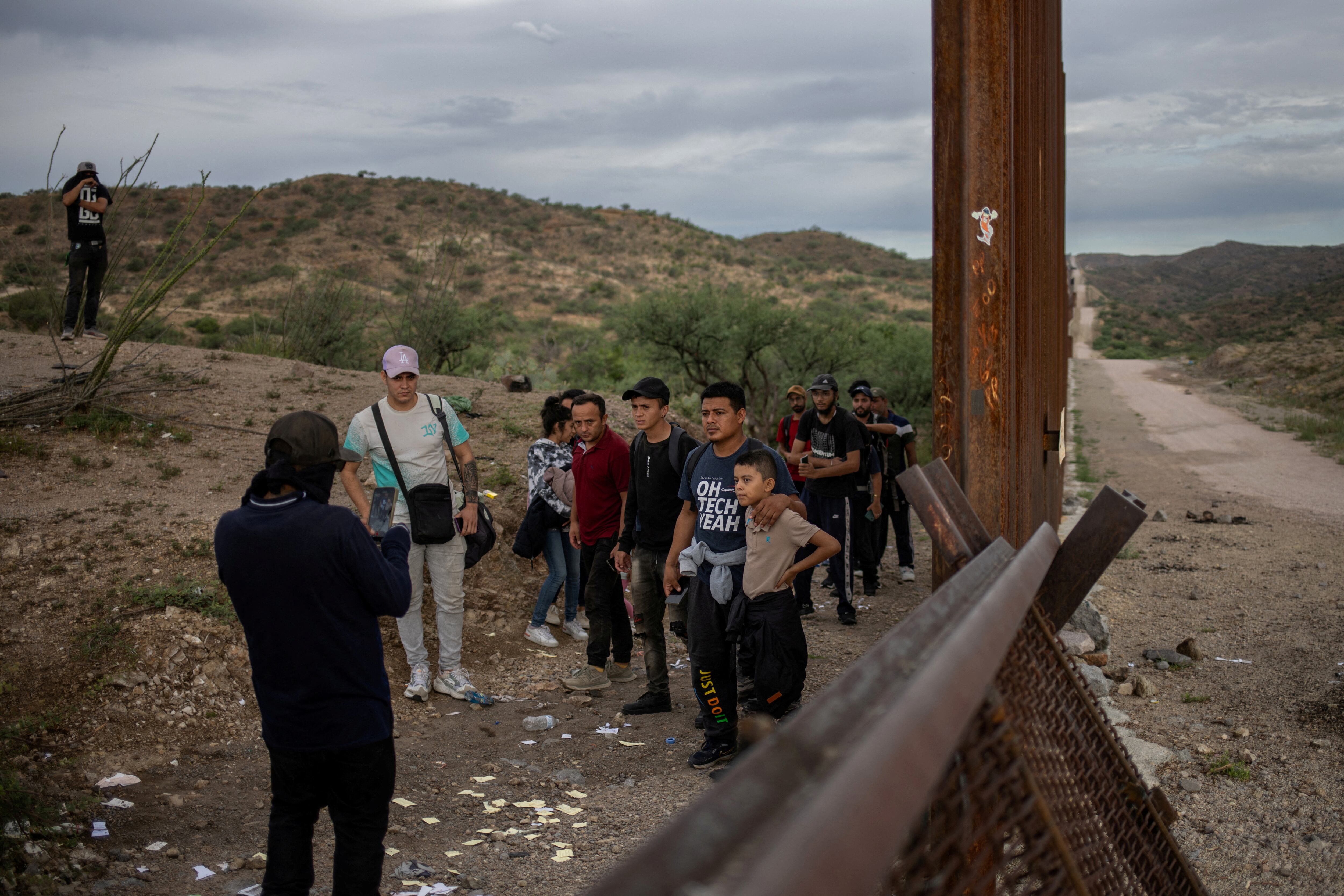 Migrantes en Arizona. (Reuters)