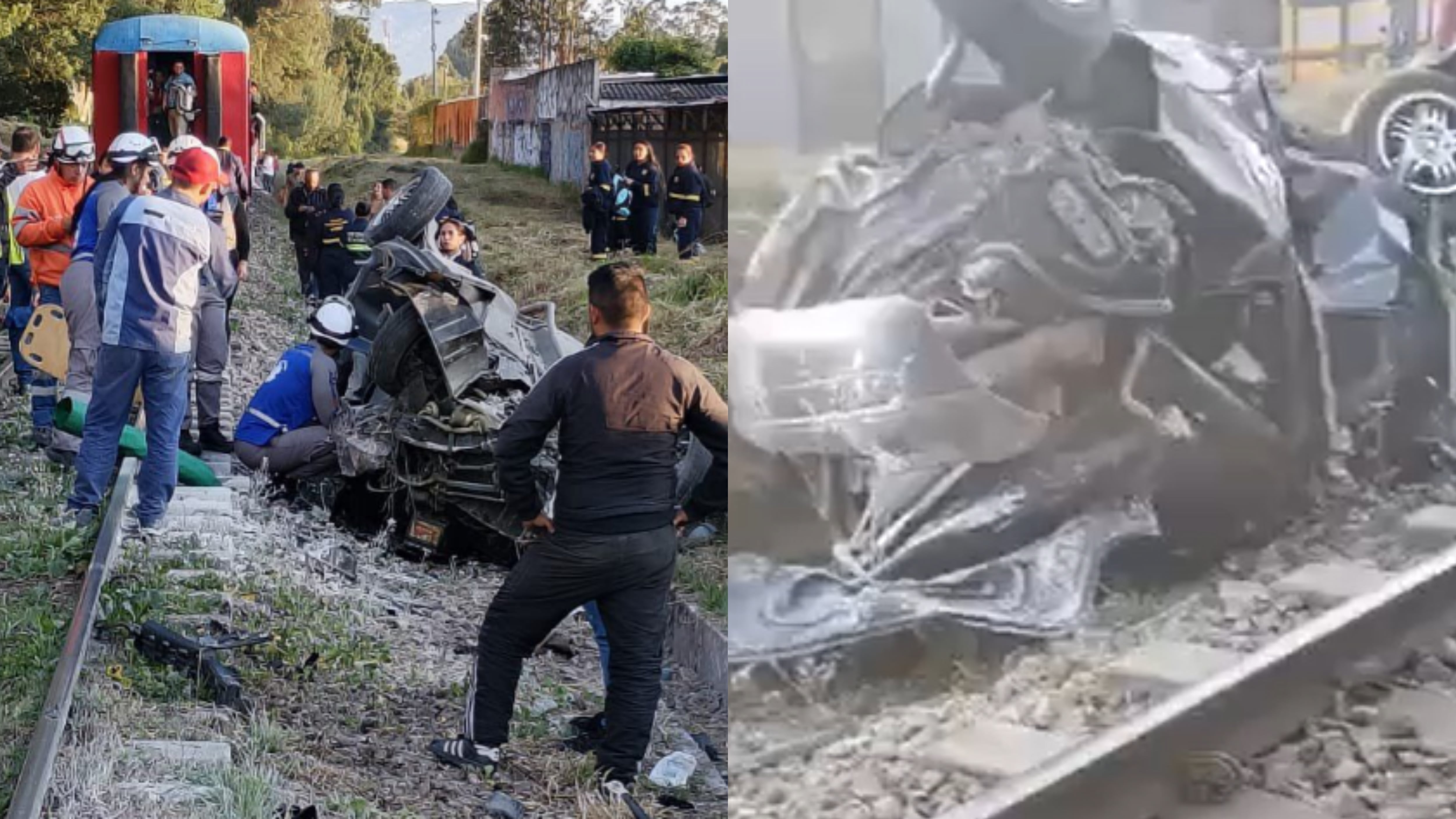 Se revela la identidad de la mujer que manejaba carro que fue arrollado por el Tren de la Sabana: un paletero le advirtió en el momento del accidente