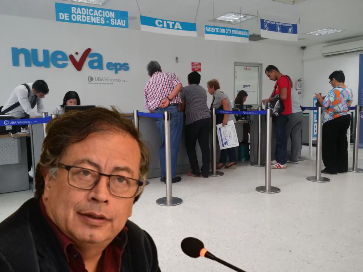 El presidente Gustavo Petro anunció inyección de capital a Nueva EPS por 6 billones de pesos - crédito