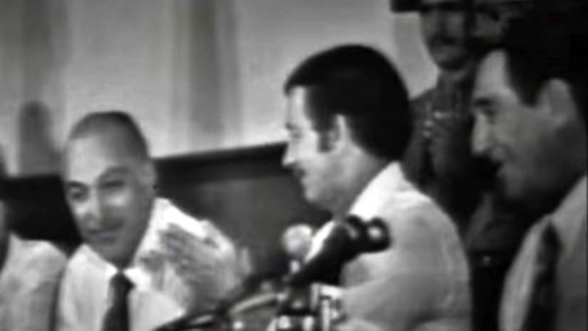 José López Rega en un acto con Juan Domingo Perón, en 1973