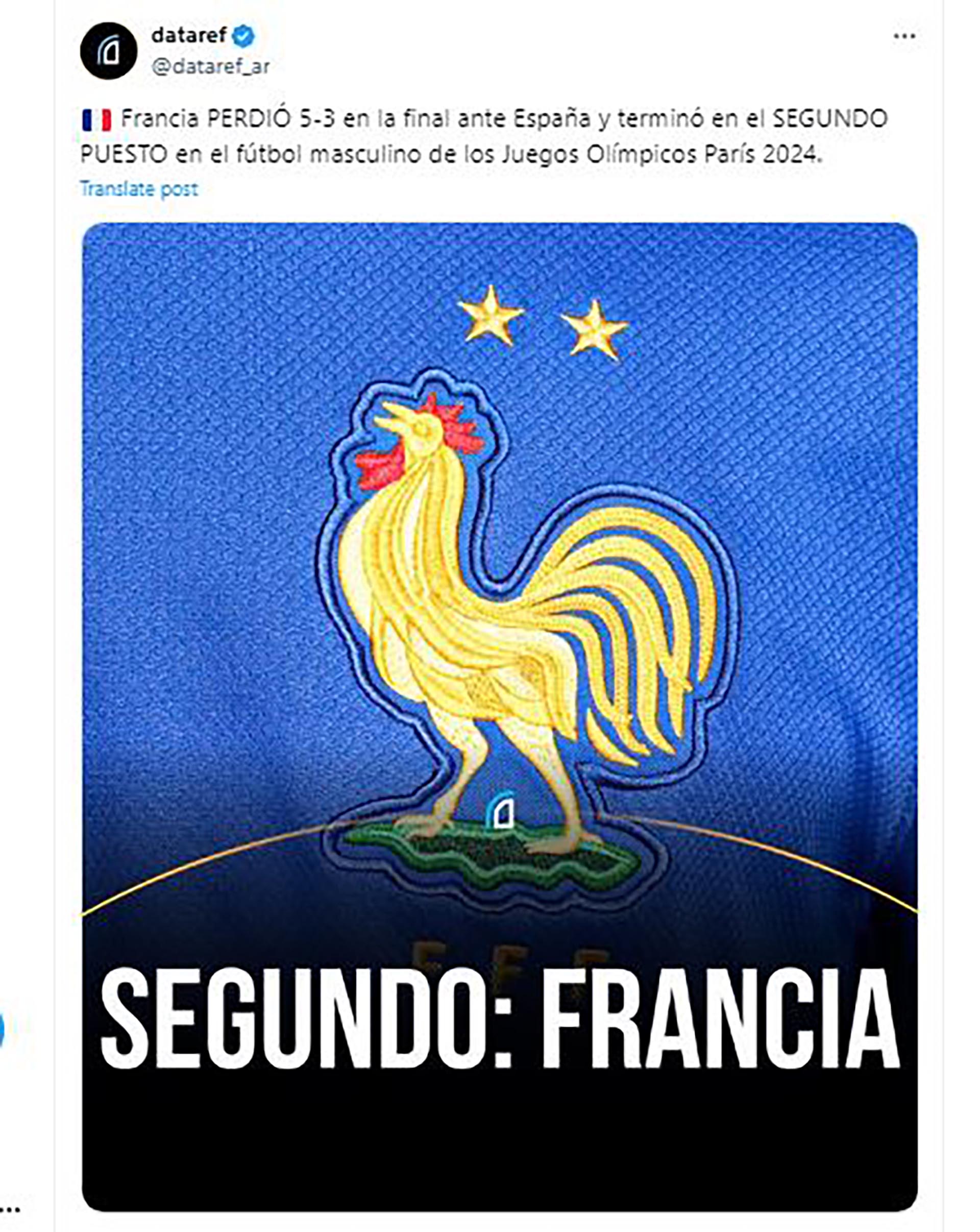 Memes Final Francia-España fútbol Juegos Olímpicos de París