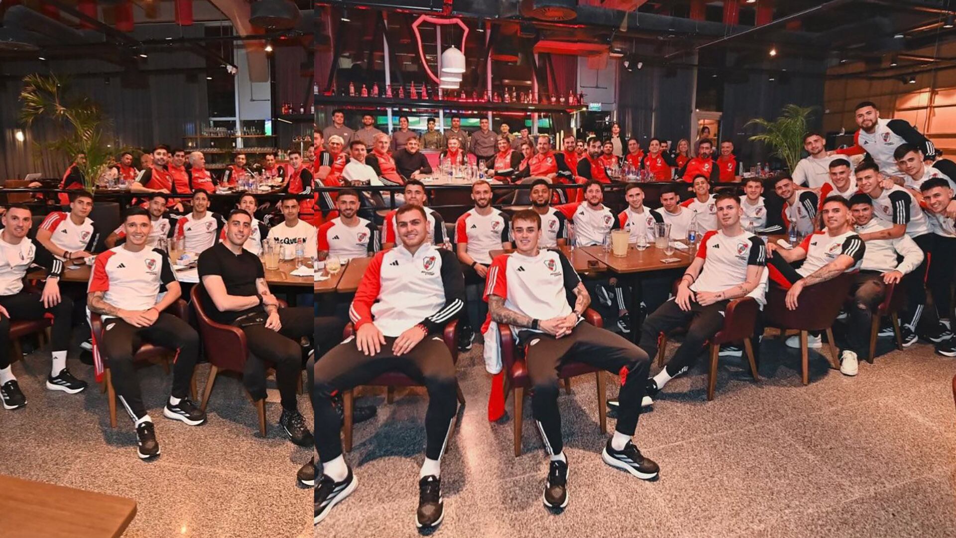 Cena del plantel de River