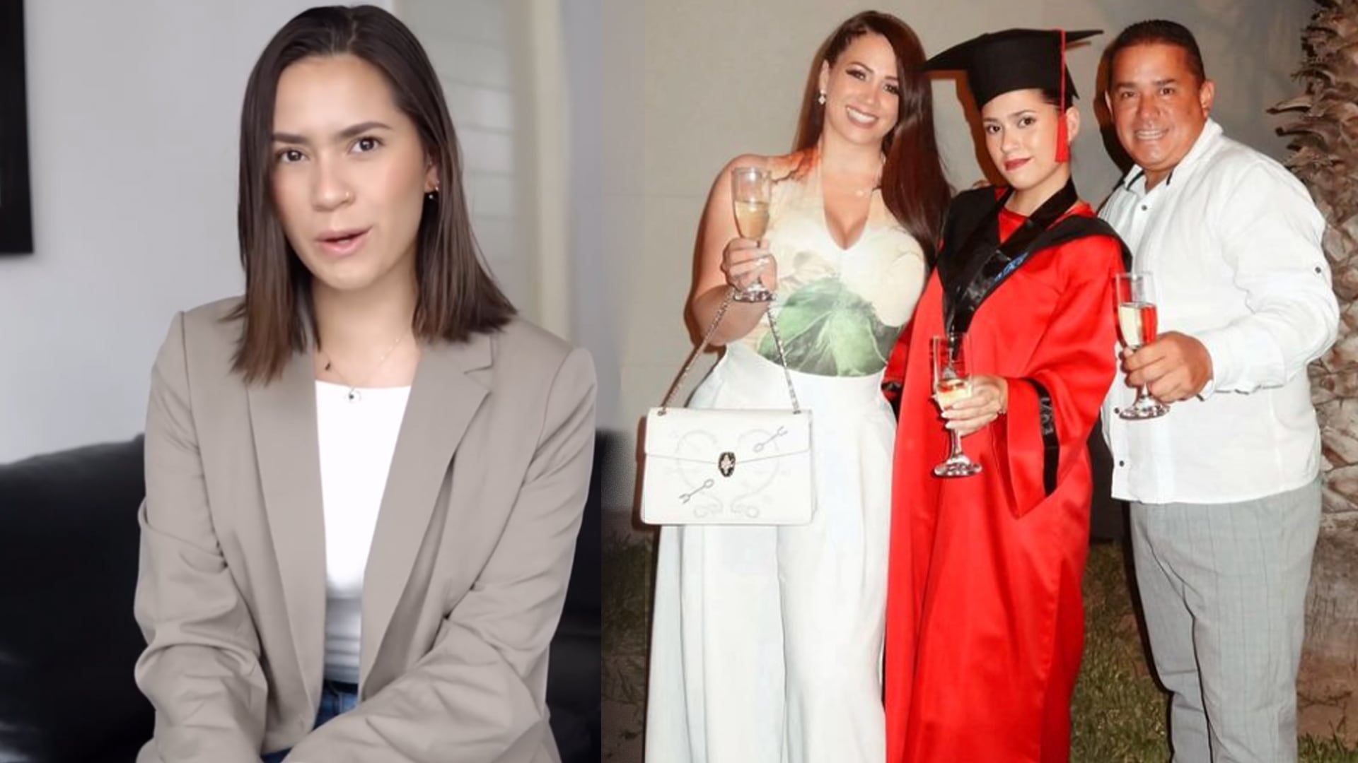 Gianella Marquina y el emotivo mensaje a Melissa Klug y a su padre al graduarse de abogada. (capura: gianemarquina)