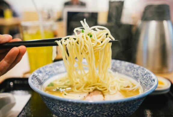 Plato de fideos japoneses