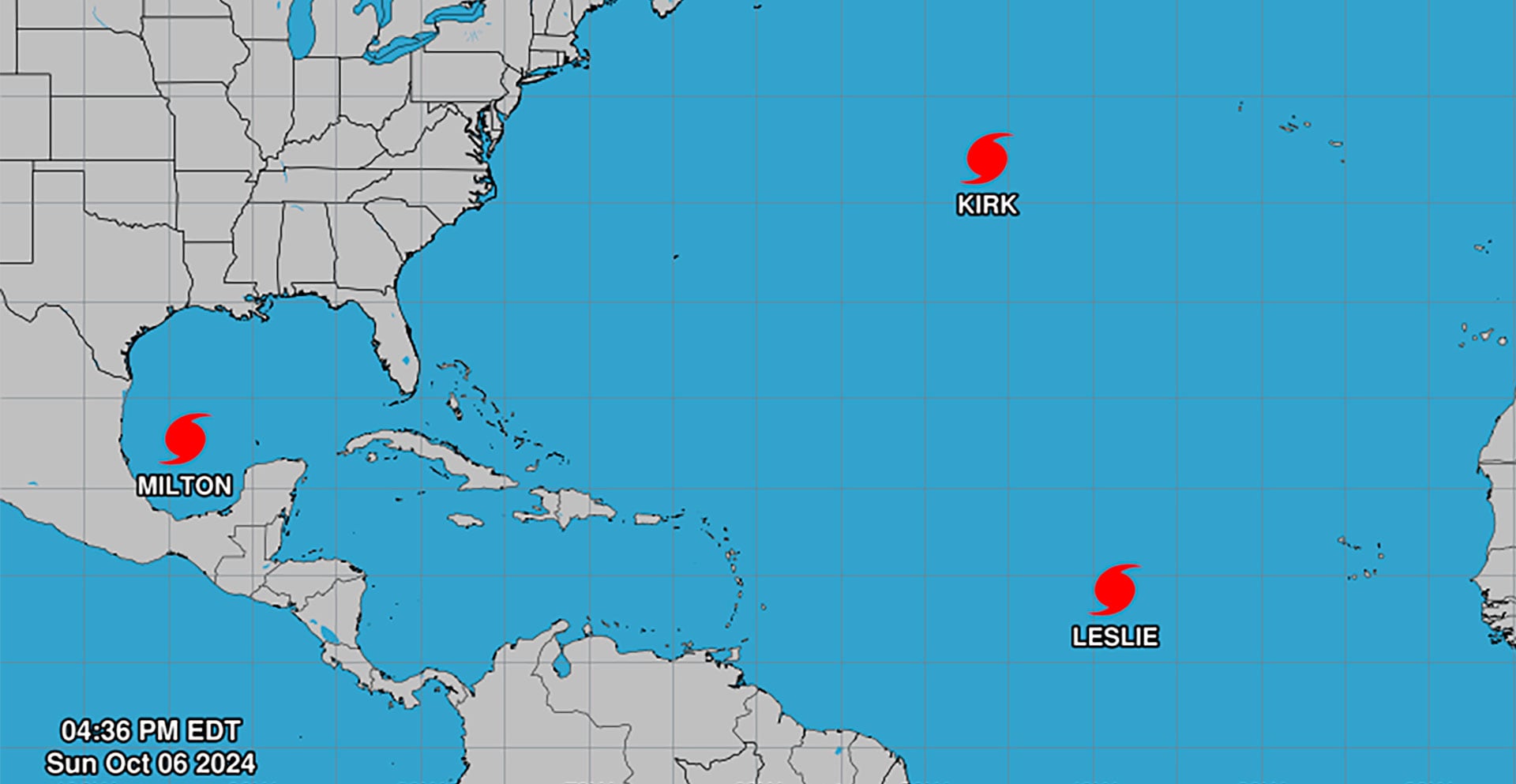 El huracán Milton se intensificó a categoría 1 y mantiene su avance hacia Florida 