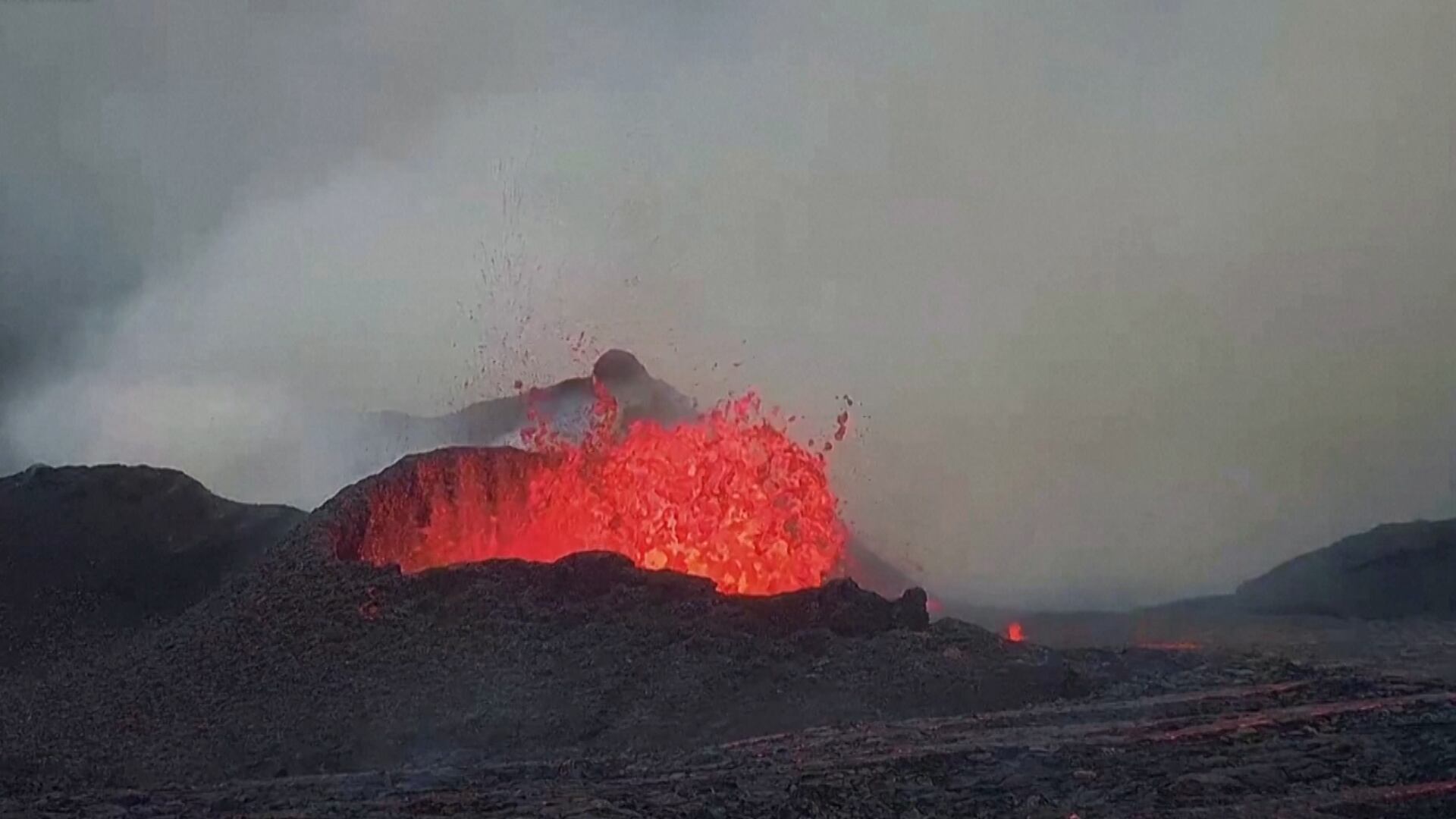 Nueva erupción de un volcán en Islandia