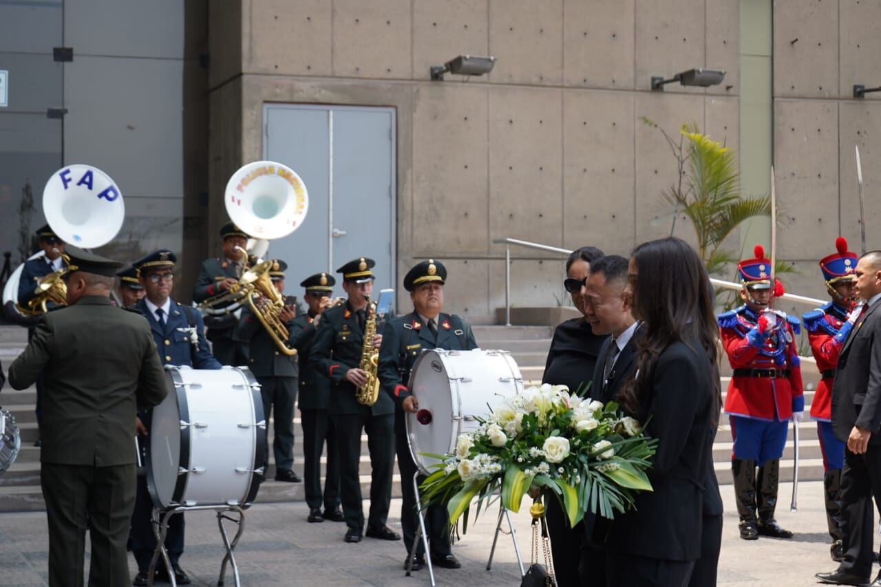 Velorio de Alberto Fujimori en el Ministerio de la Cultura