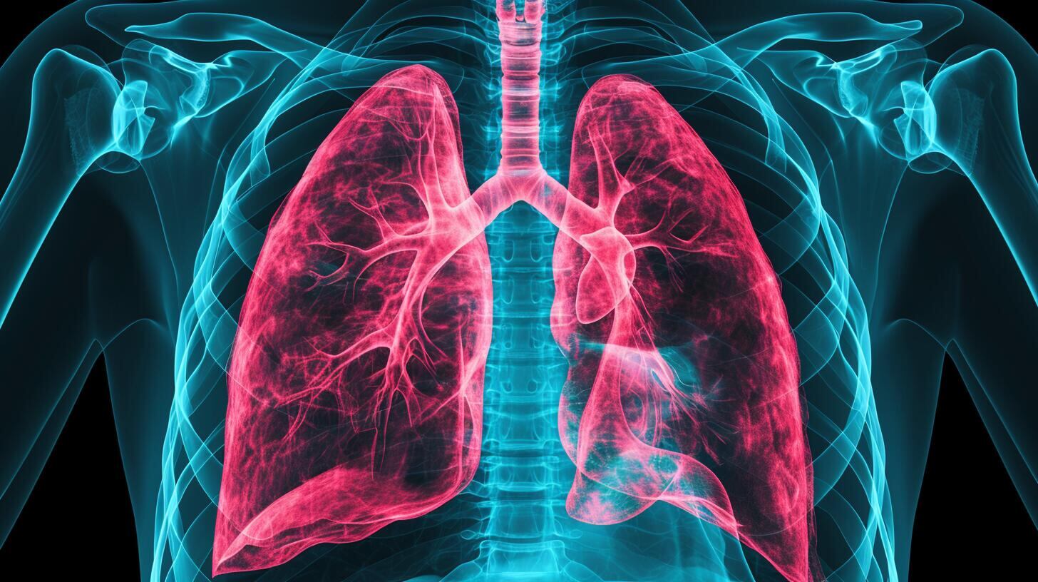 Imagen de una radiografía mostrando pulmones resaltados, evidenciando el daño causado por el tabaquismo. La fotografía sirve como una herramienta educativa en el campo de la medicina para ilustrar los efectos del fumar en las vías respiratorias y la importancia del cuidado pulmonar. Hace énfasis en la prevención y tratamiento de enfermedades como la EPOC, destacando la necesidad de promover hábitos saludables para una mejor calidad de vida. (Imagen ilustrativa Infobae)